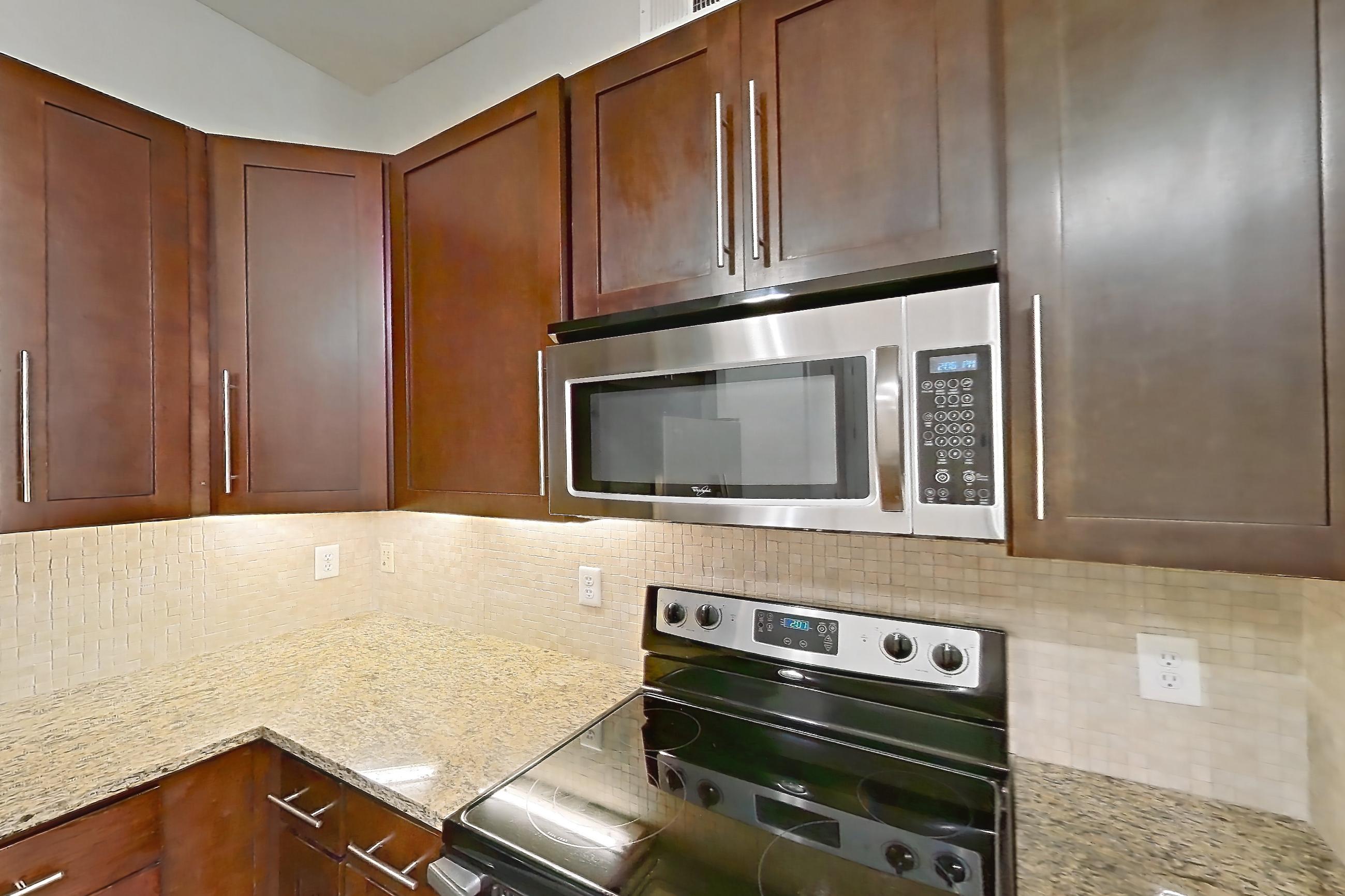 Kitchen in Apartment 179 at Domain at CityCentre, B4 floor plan