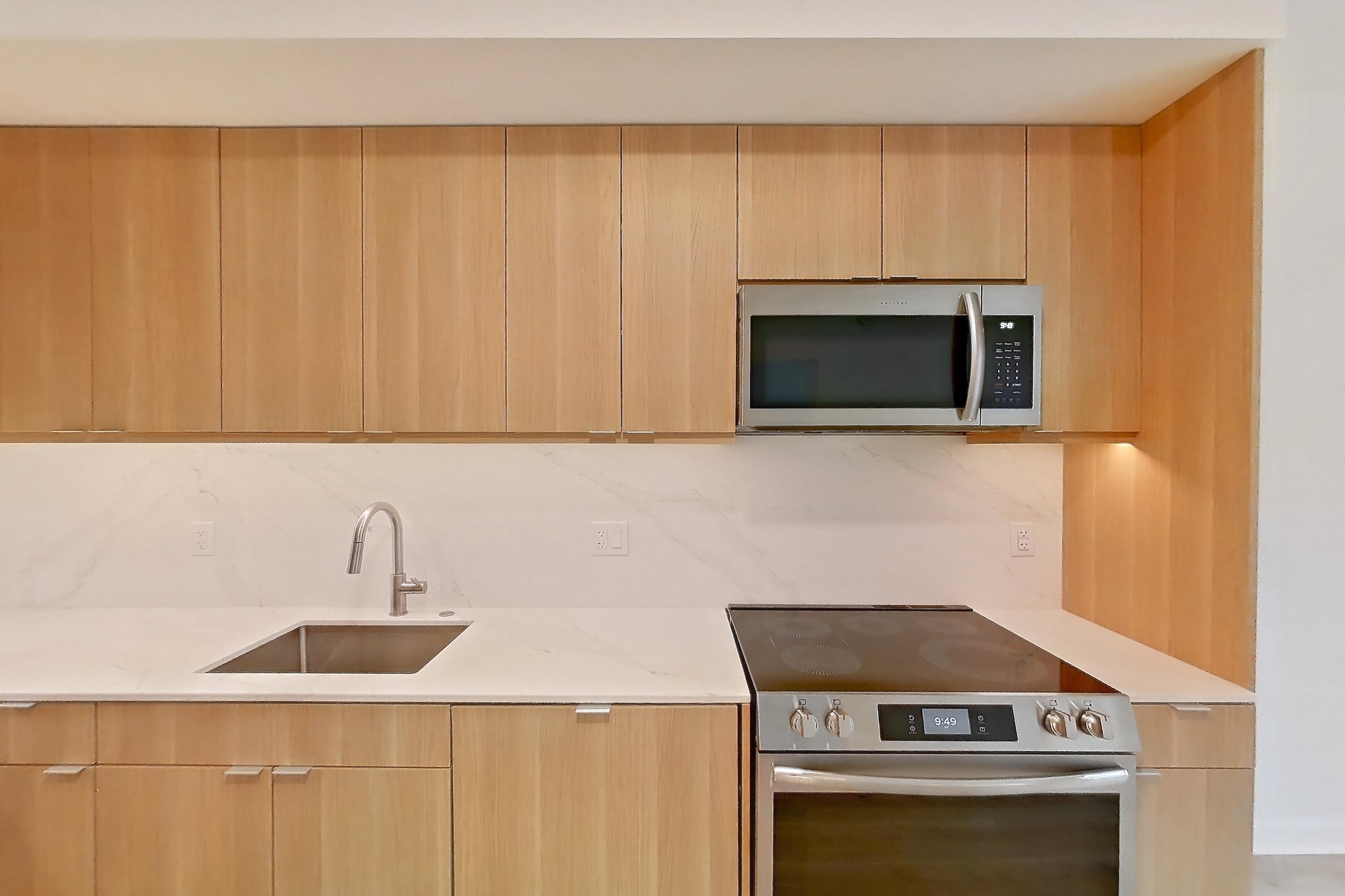 Kitchen in Apartment 442 at Residences at Mazza, 1 Bed/1 Bath-C27 floor plan