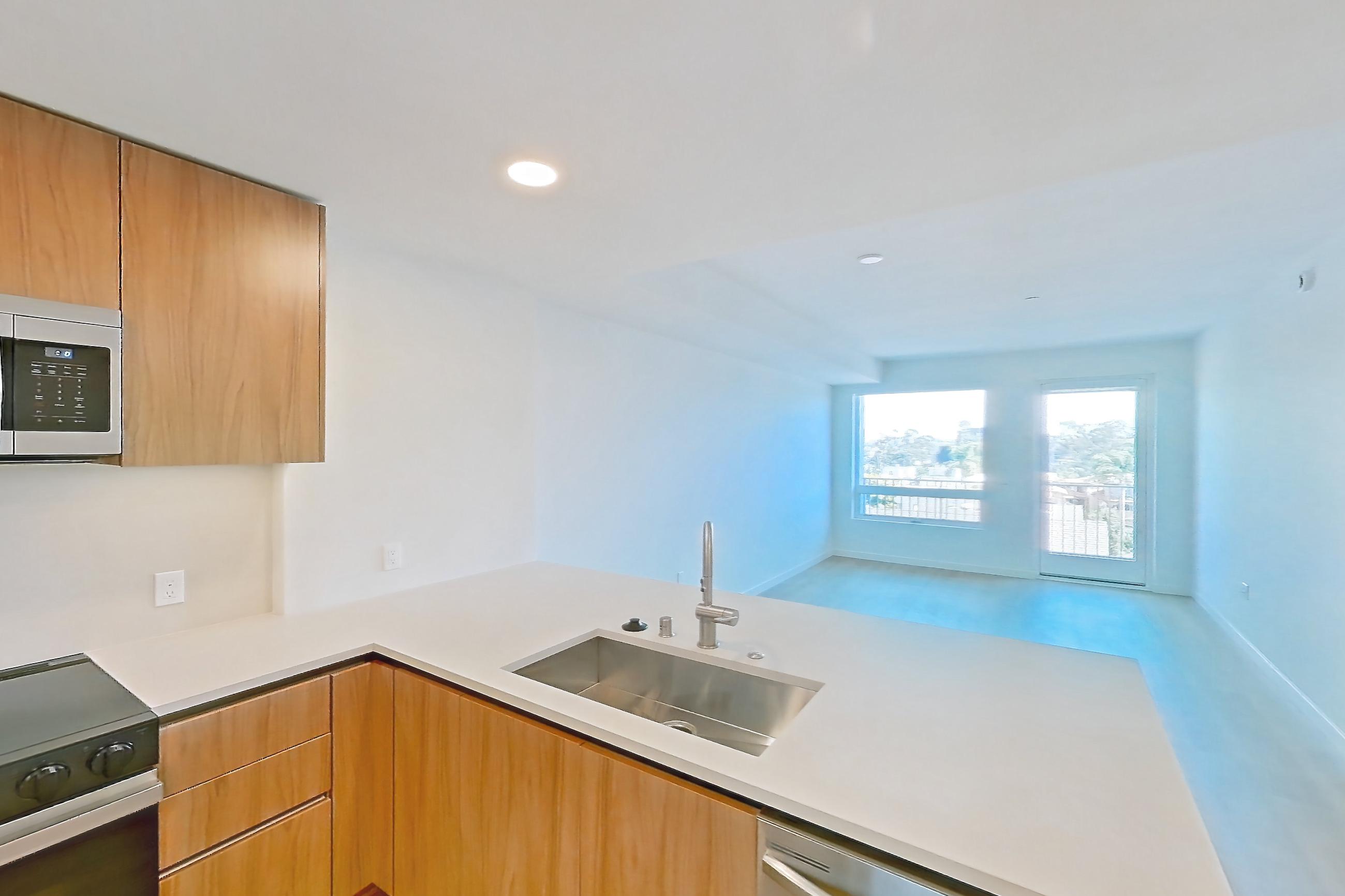 Kitchen in Apartment 447 at Rowyn, A8 floor plan