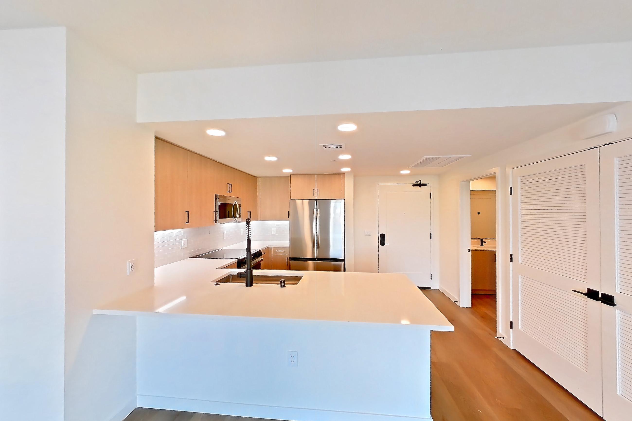 Living room, Apartment 1219 at VAYA on Axia