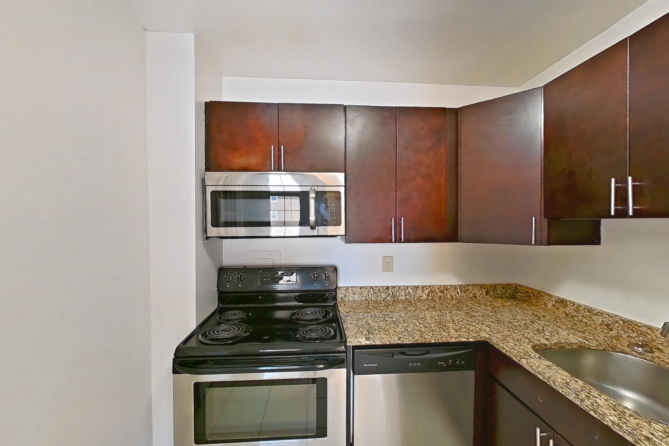 Kitchen in Apartment 307 at Integrity Gold Coast, Williamsburg - 2 Bedroom, 1 Bathroom floor plan