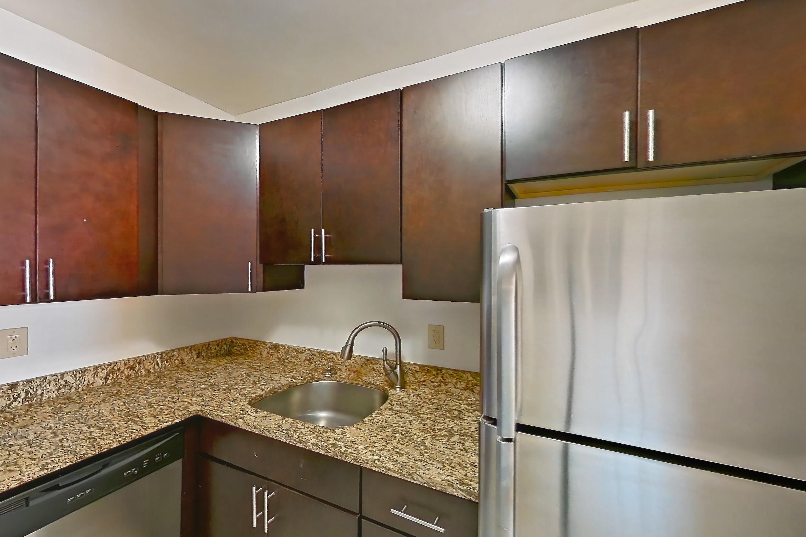 Kitchen in Apartment 307 at Integrity Gold Coast, Williamsburg - 2 Bedroom, 1 Bathroom floor plan