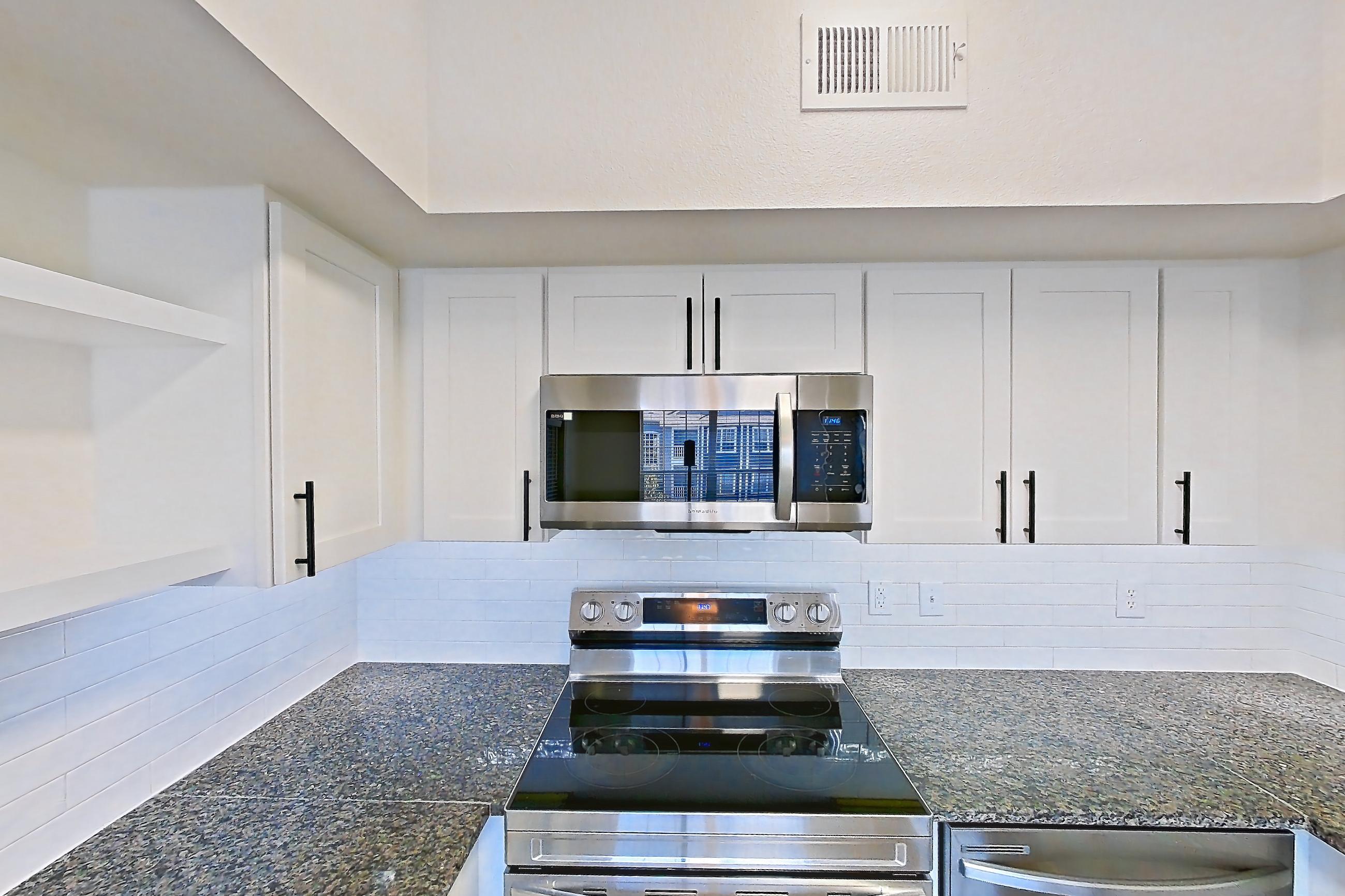 Kitchen in Apartment 12-302 at Cortland Westminster, A3R - Breckenridge floor plan