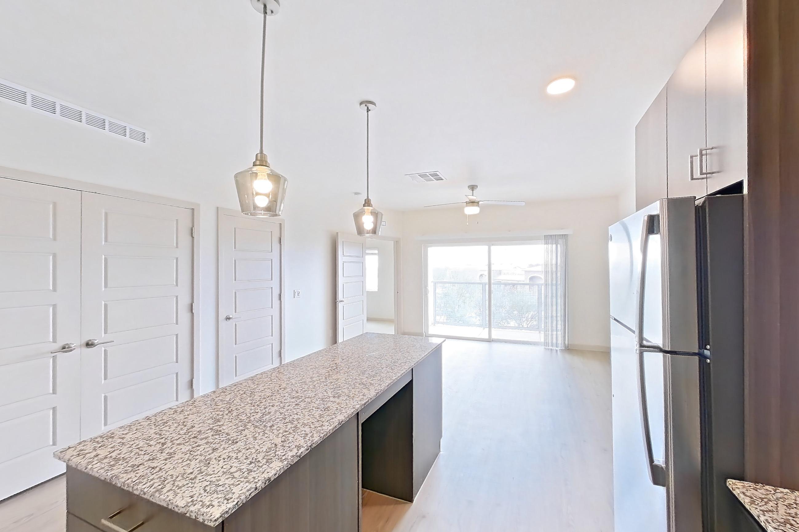 Kitchen, Apartment 3128 at Cortland at P83
