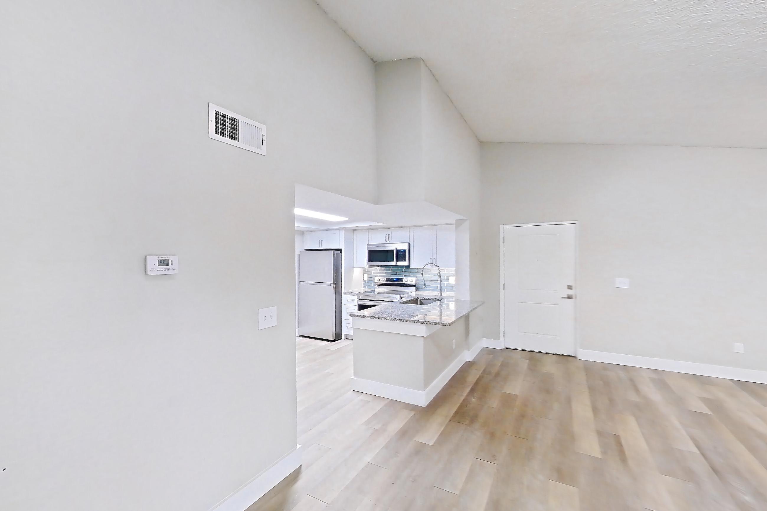 Living space in Apartment 07-034 at Cortland at the Hammocks, A7R - Laurel Oak - W floor plan
