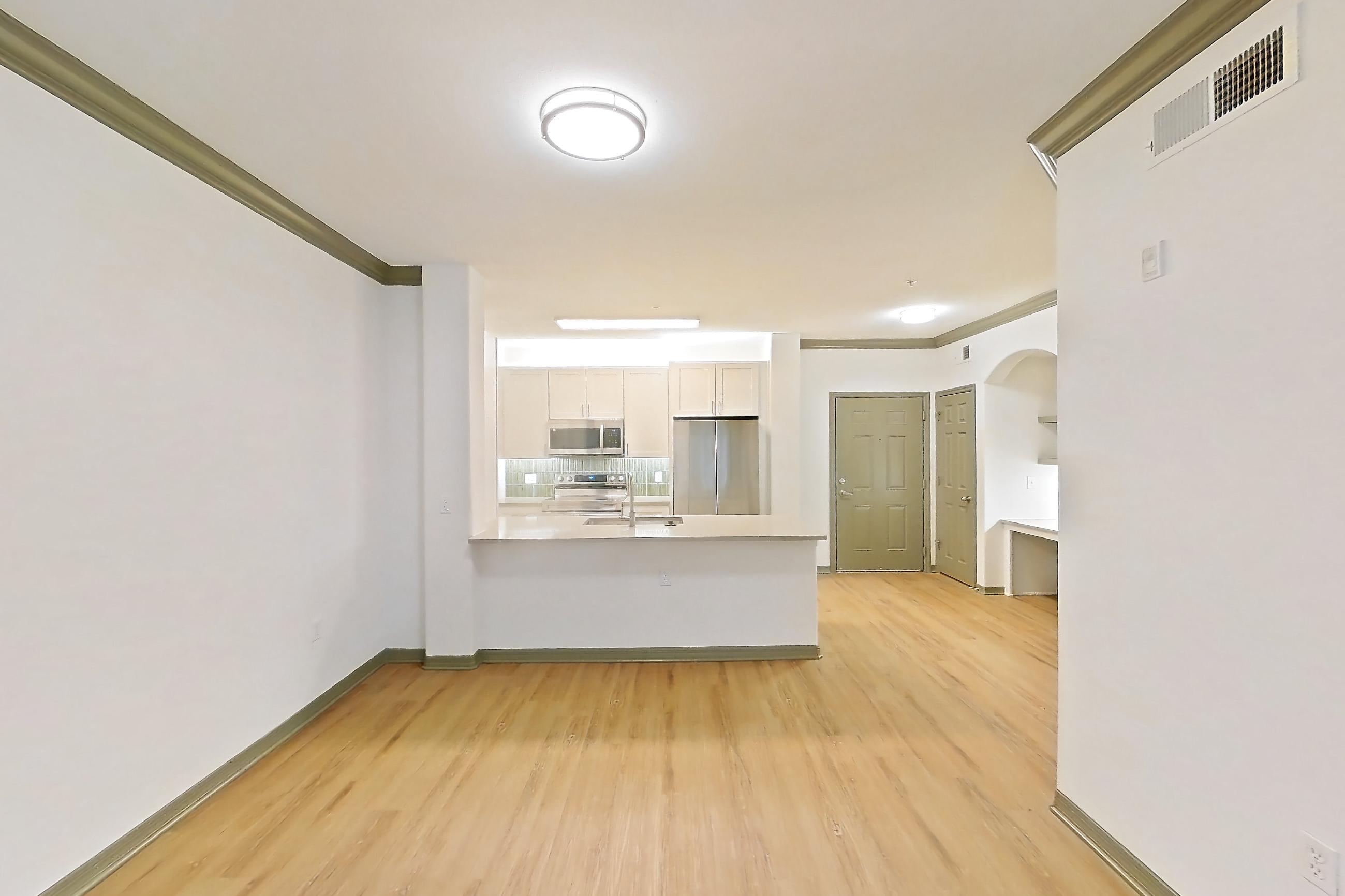 Living space in Apartment 5213 at Cortland Lakecrest, A1R - Bayshore floor plan