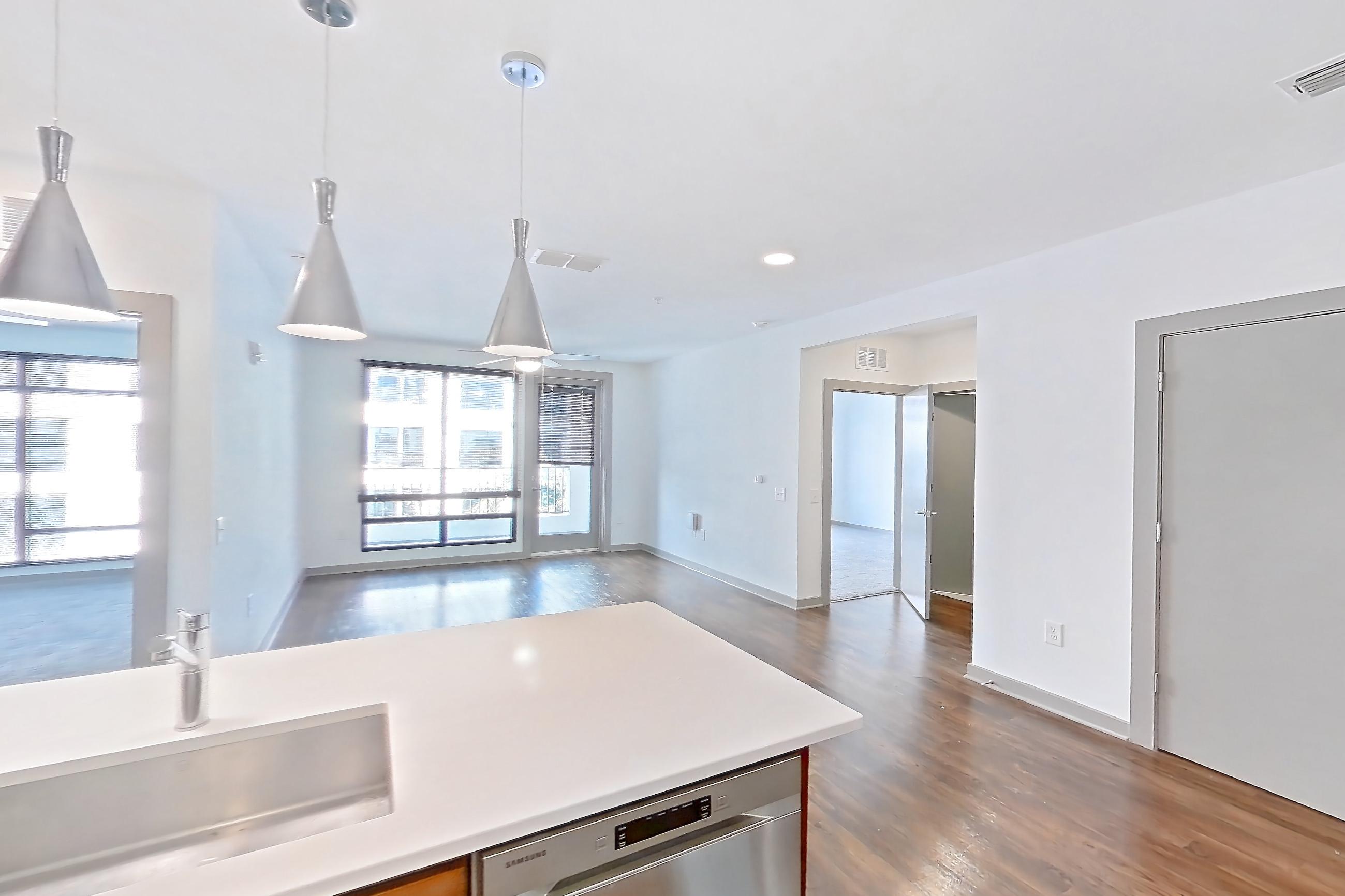 Kitchen in a B4 - Pontoon floor plan apartment, representative of Apartment 6035 at Cortland Westshore
