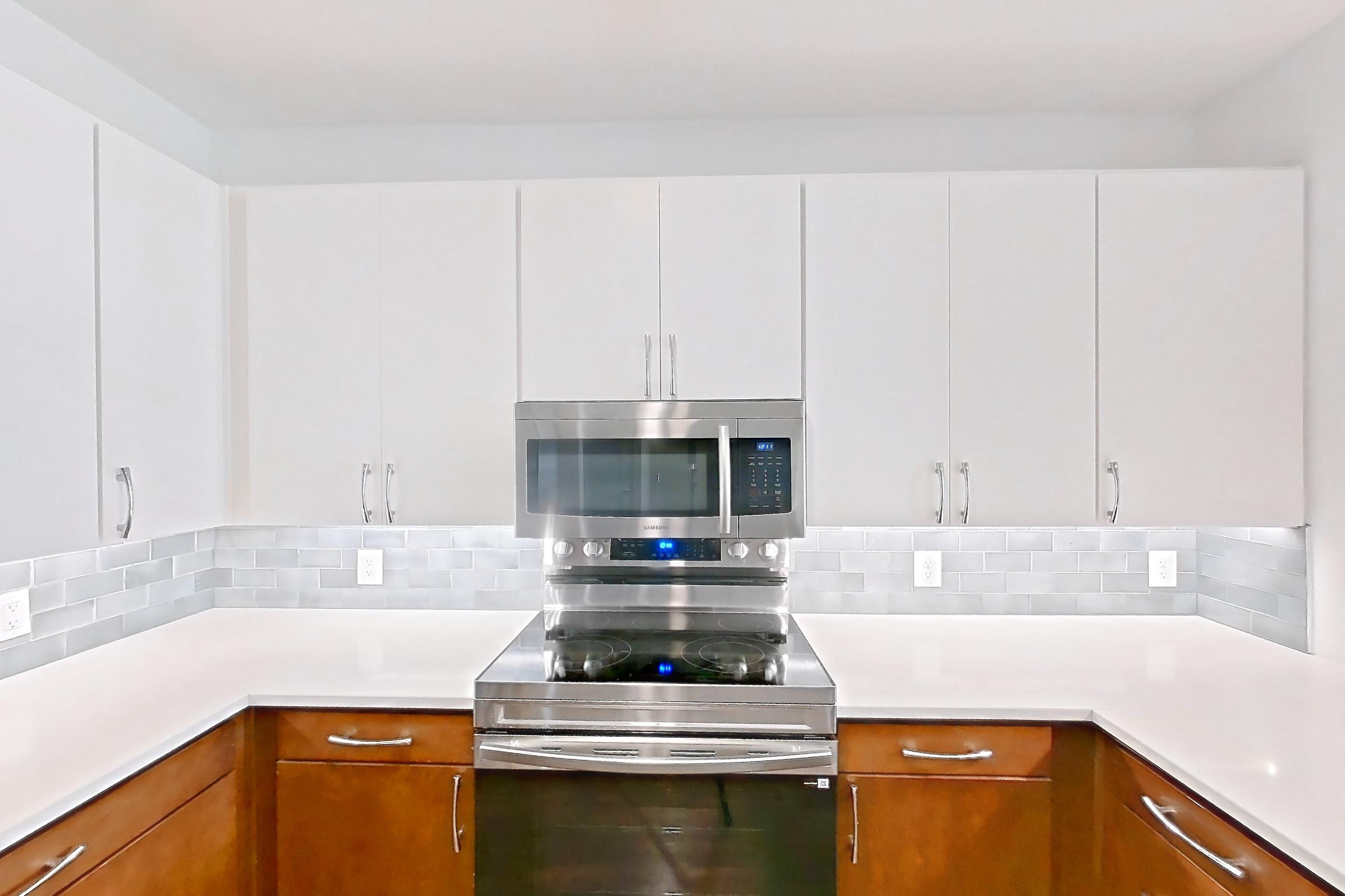 Kitchen in a B4 - Pontoon floor plan apartment, representative of Apartment 6035 at Cortland Westshore