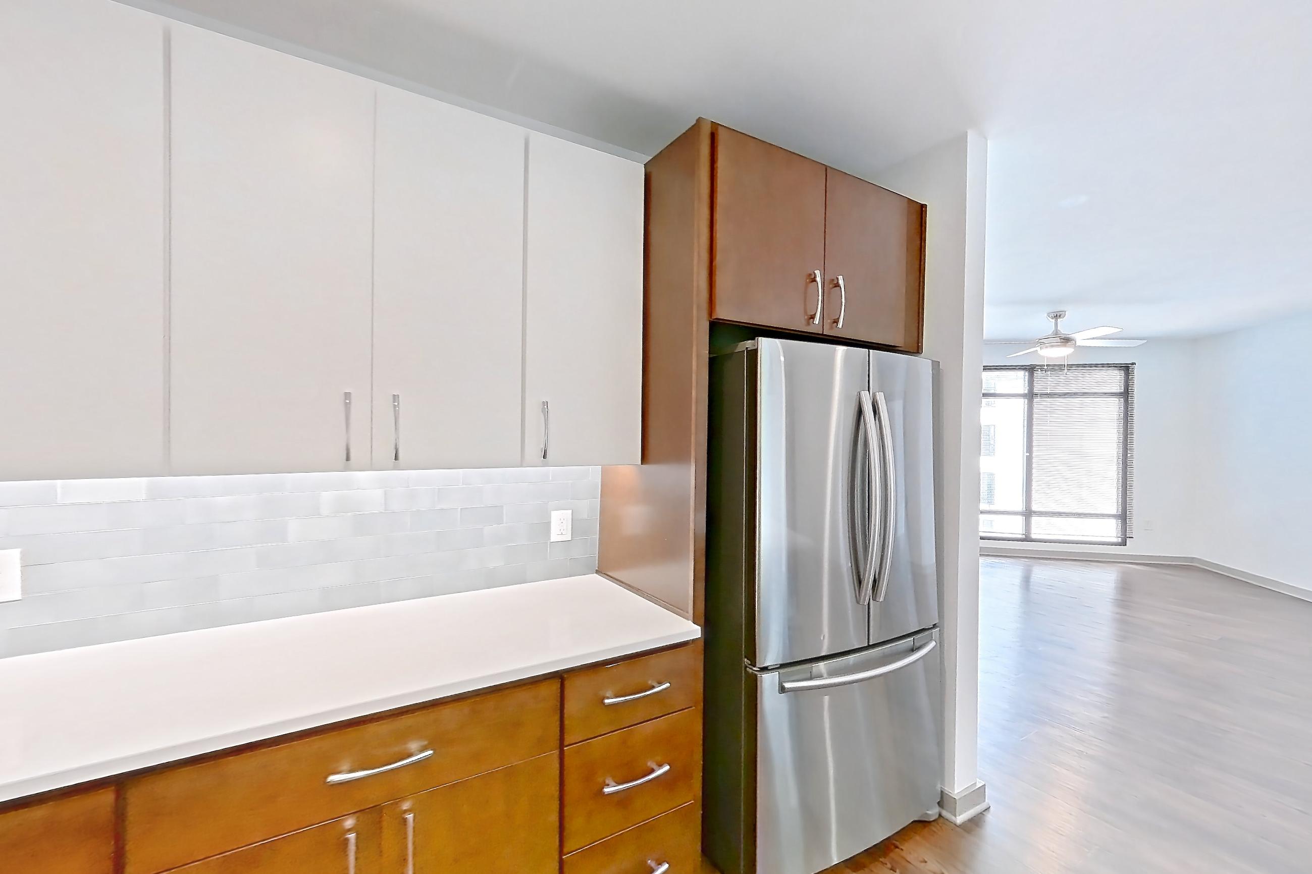 Kitchen in a B6 - Runabout floor plan apartment, representative of Apartment 5033 at Cortland Westshore