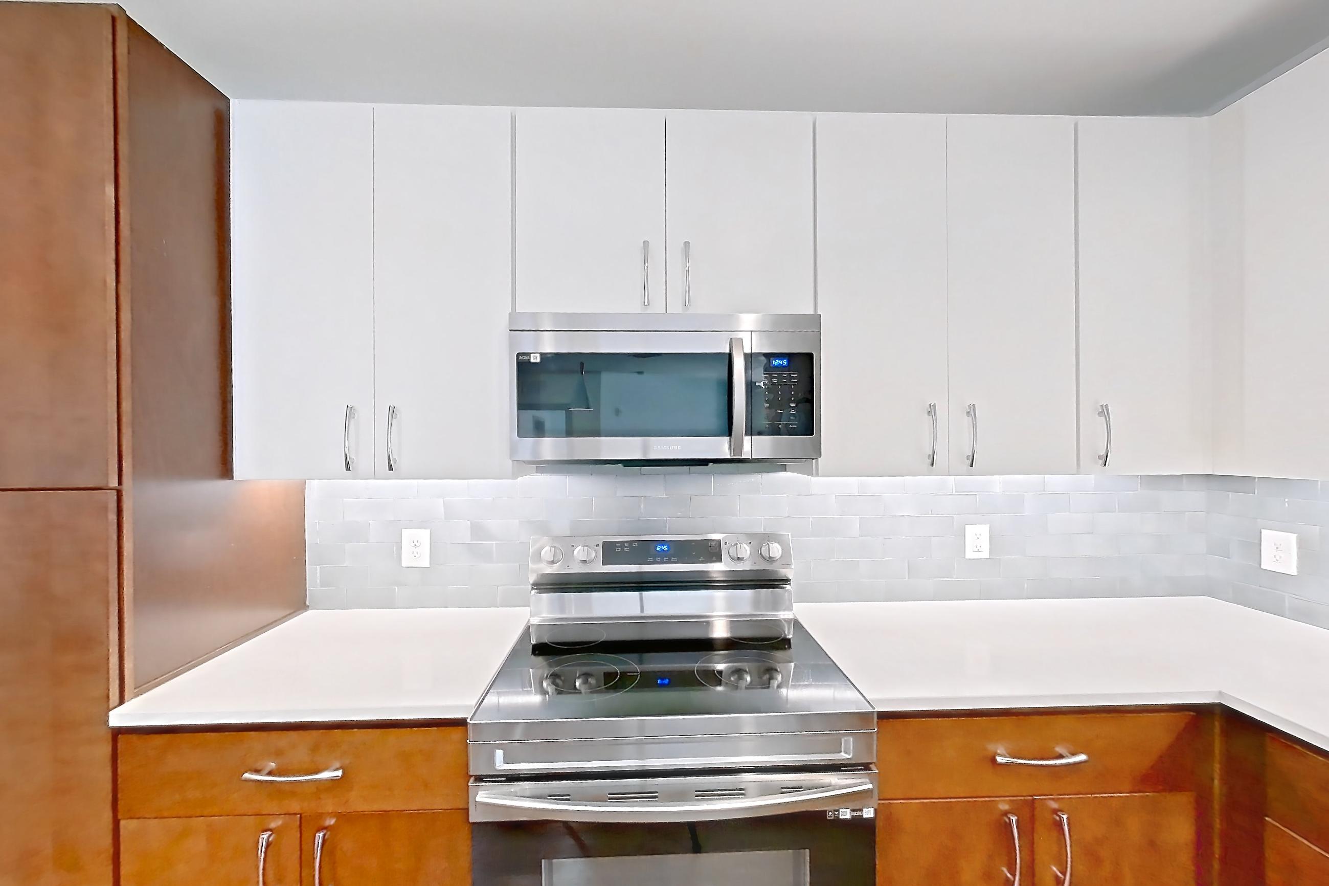 Kitchen in a B6 - Runabout floor plan apartment, representative of Apartment 5033 at Cortland Westshore
