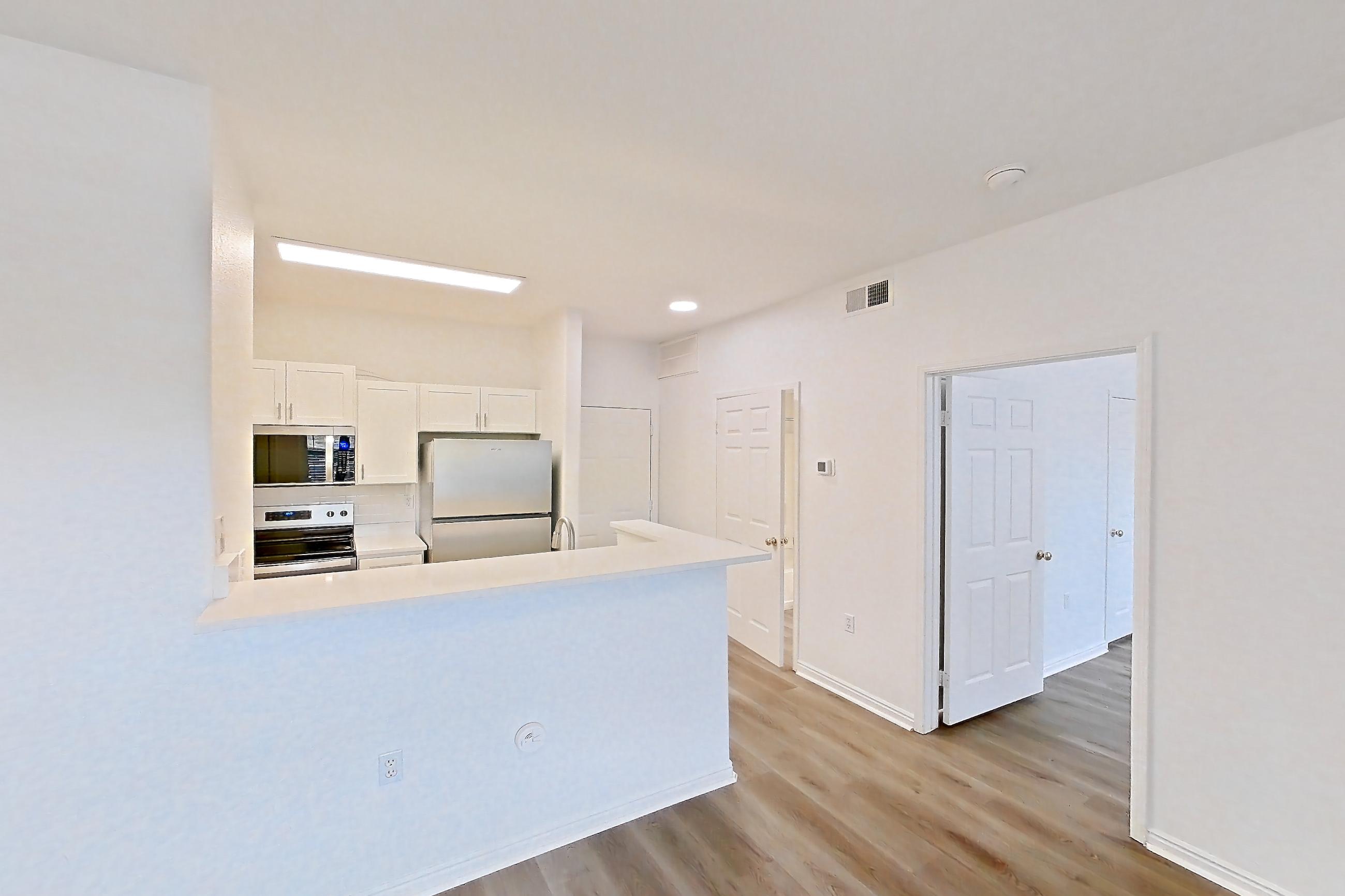 Living space, Apartment 04-102 at Eagle Ridge