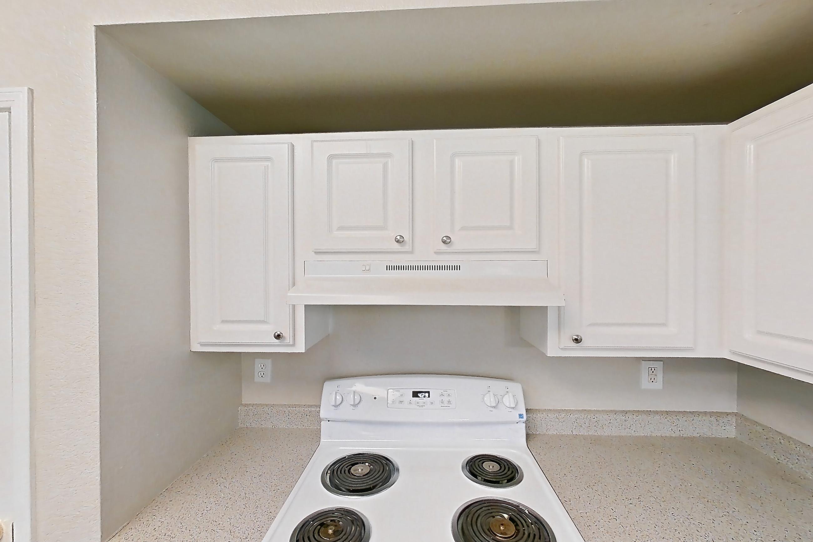 Kitchen in a 2C floor plan apartment, representative of Apartment 06-103 at Eagle Ridge