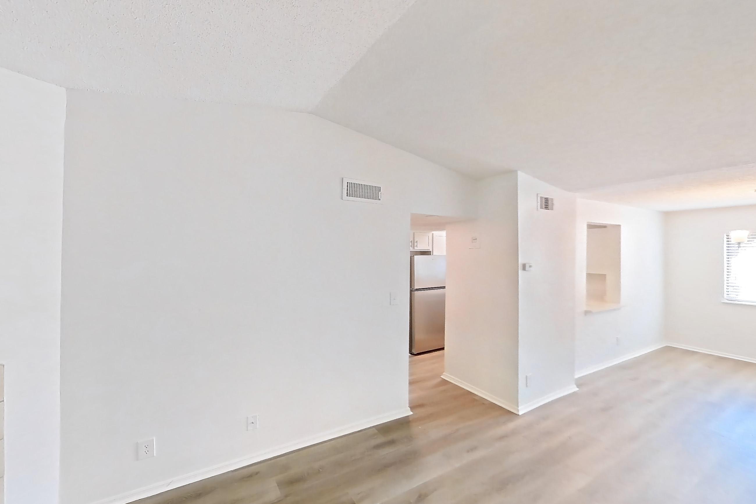 Living room, Apartment 1408 at The Dawson