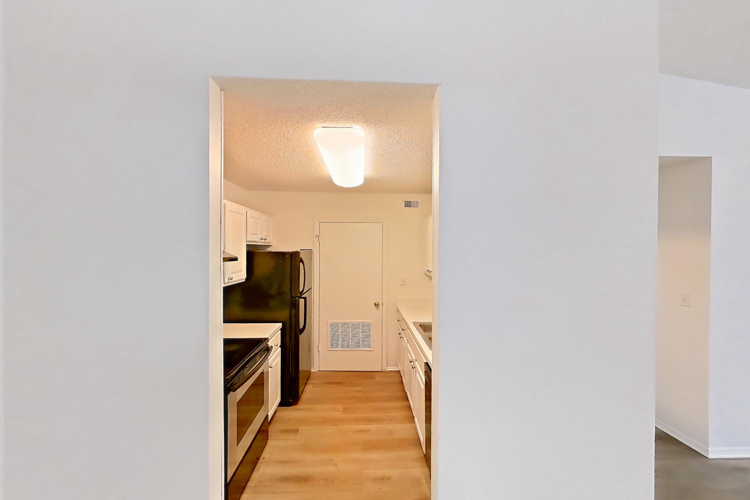 Dining room, Apartment 2512 at The Dawson