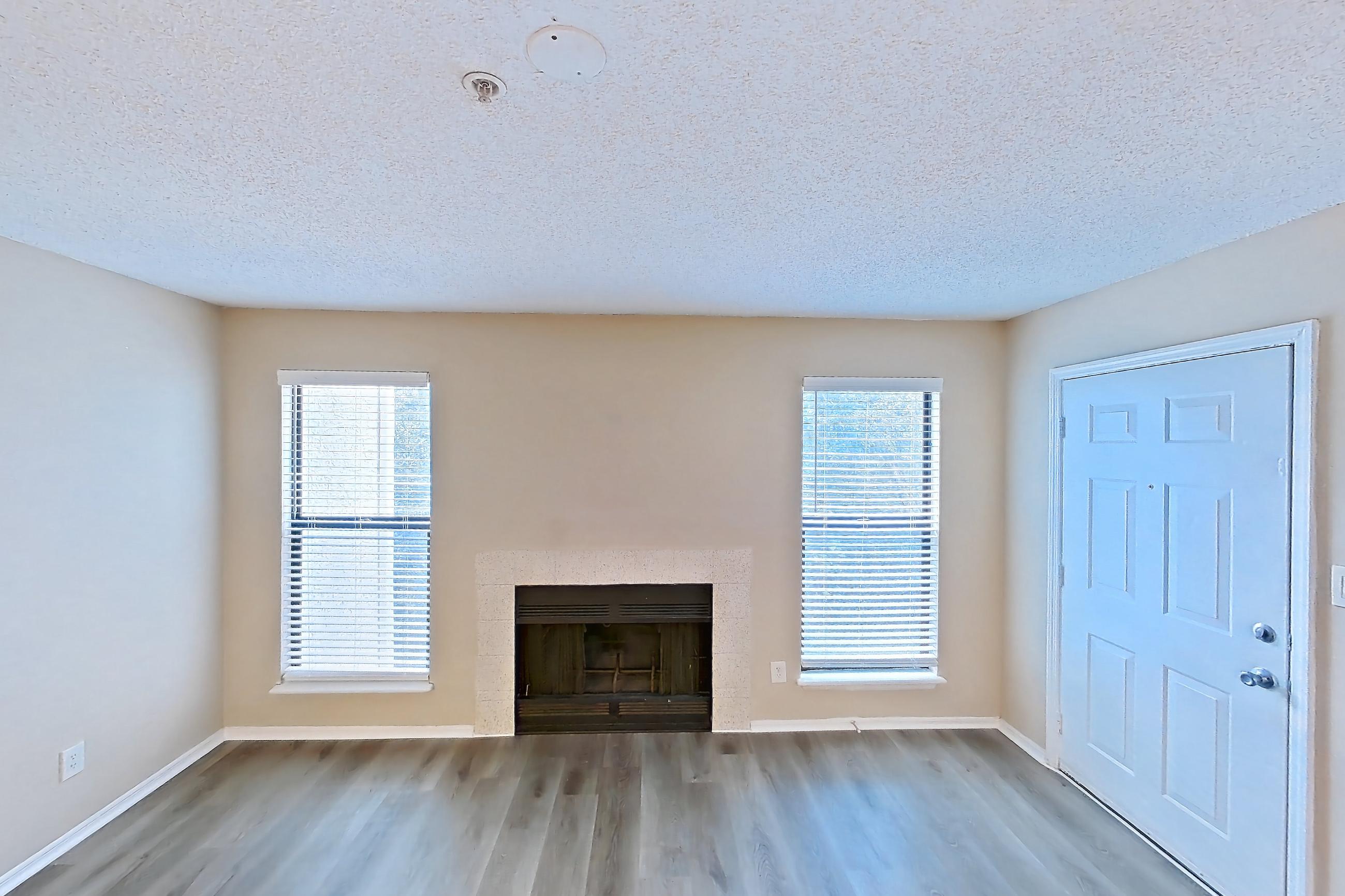 Living room, Apartment 1506 at The Dawson