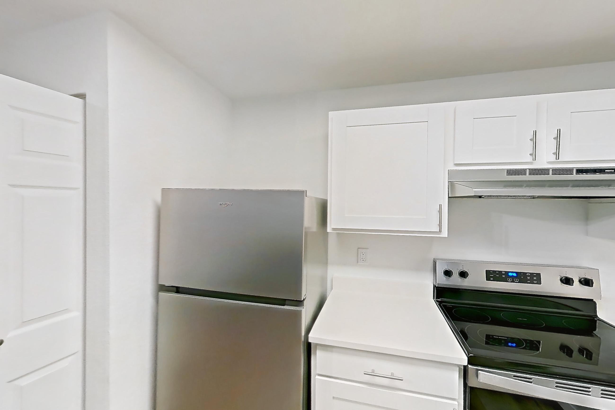 Kitchen in Apartment 17j at Stillwater, 2B floor plan