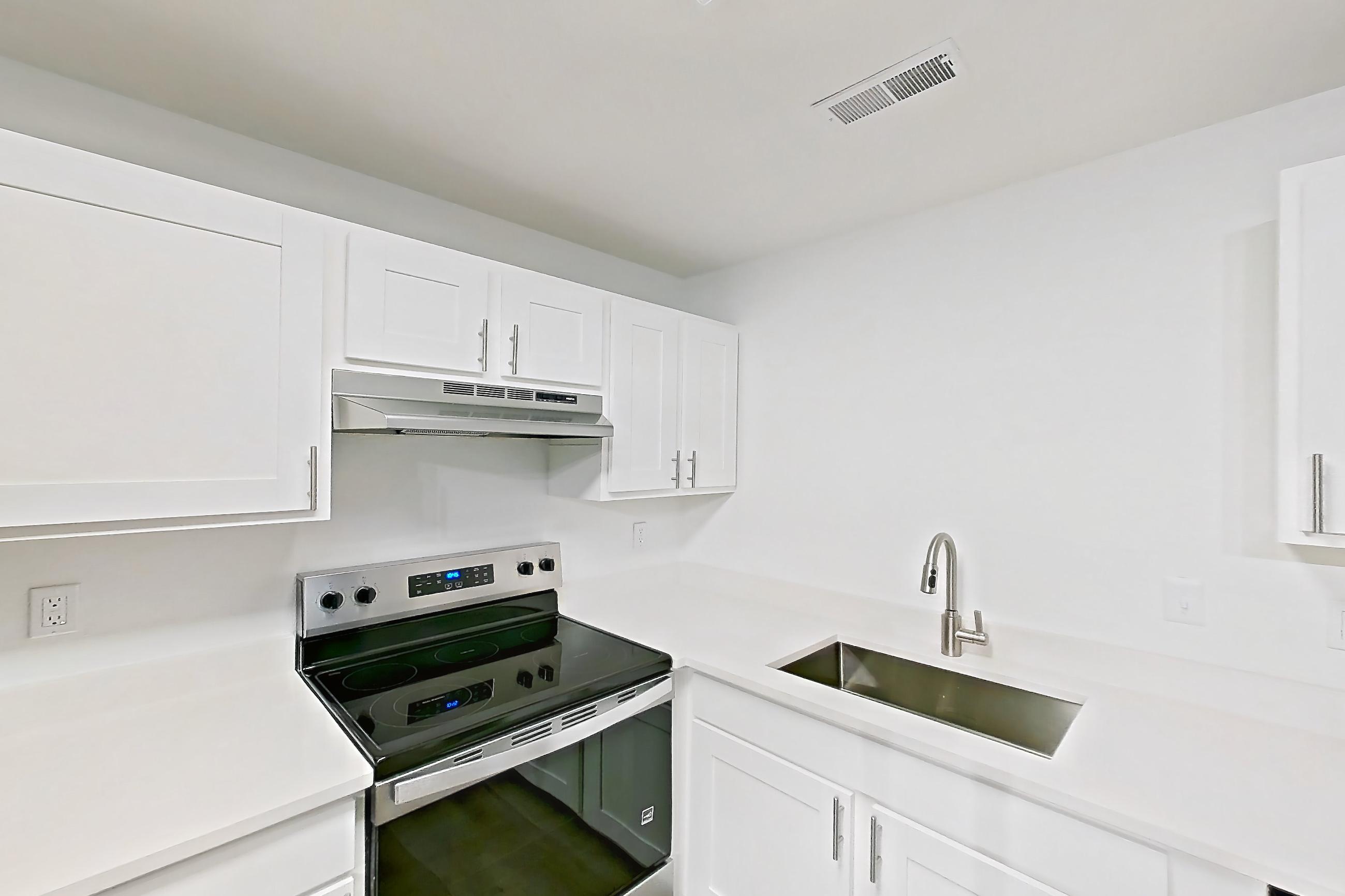 Kitchen in Apartment 17j at Stillwater, 2B floor plan
