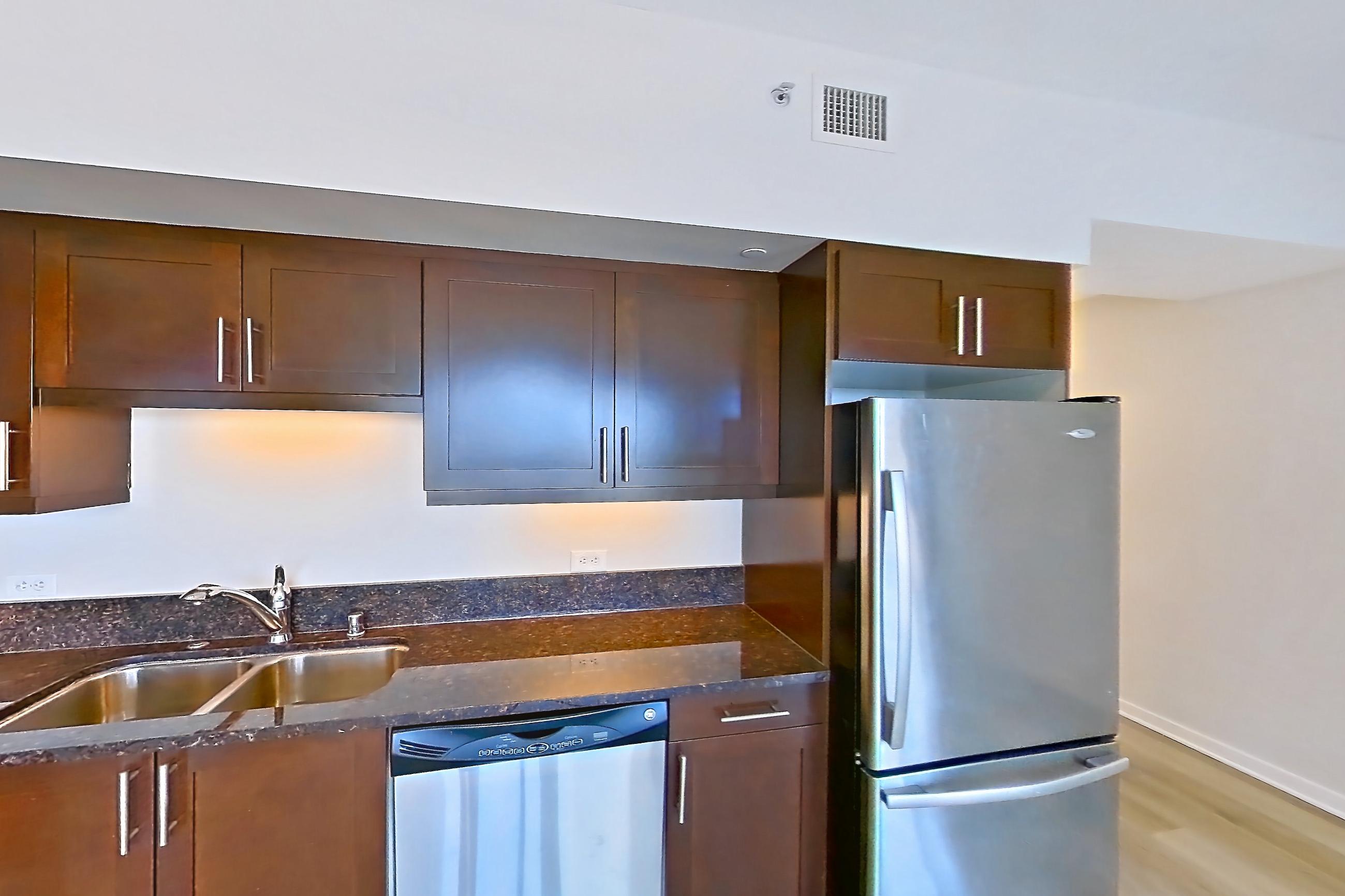 Kitchen in Apartment c-1611 at Vantage Pointe, 2F floor plan