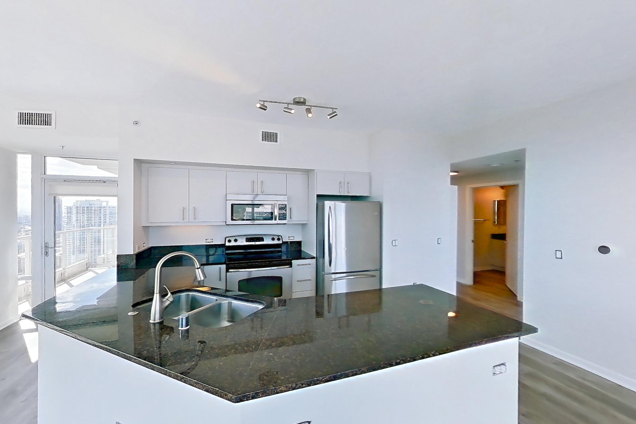 Living room, Apartment N-3007 at Vantage Pointe