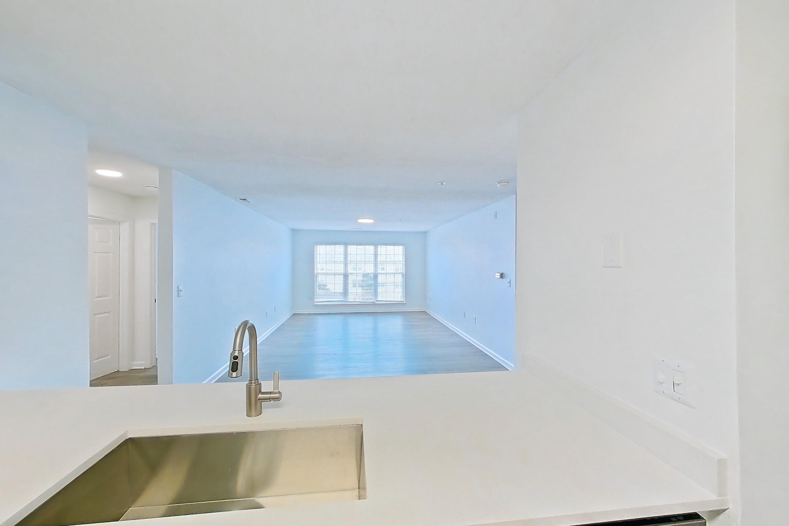 Kitchen in a 3B floor plan apartment, representative of Apartment 6515-3H at Ashford Place