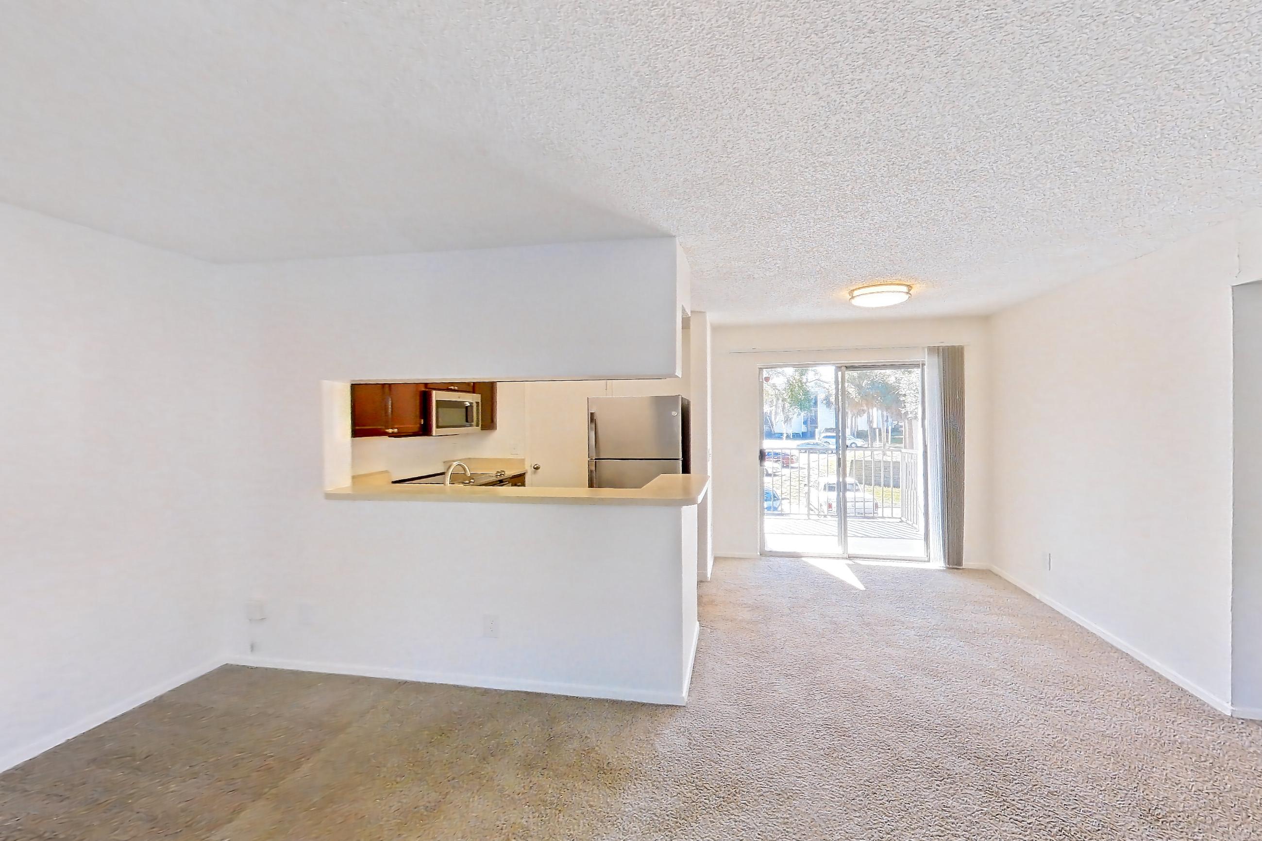 Living room in Apartment 10-0407 at Brookwood Club, 1A floor plan