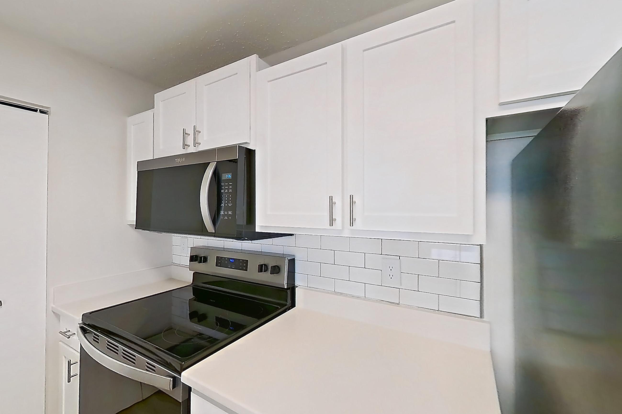 Kitchen in Apartment 61-e10 at Crosstown at Chapel Hill, 2B floor plan