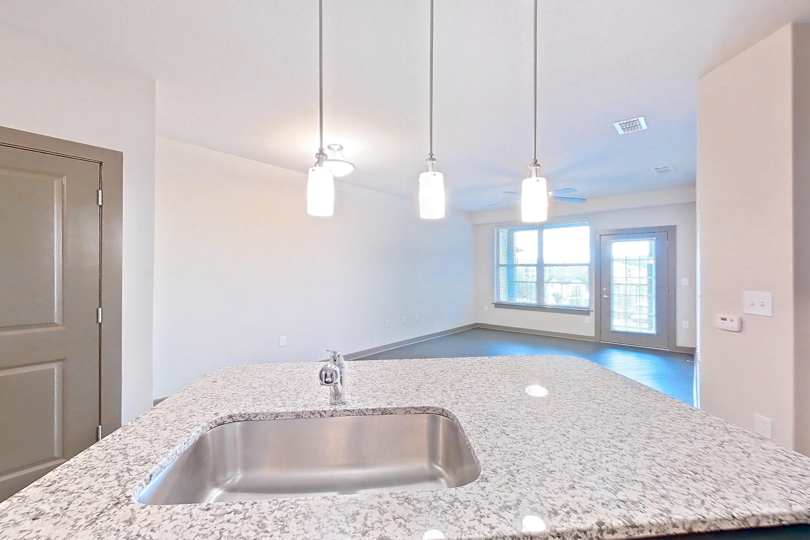 Kitchen in Apartment 902-307 at Park 9, 1D floor plan