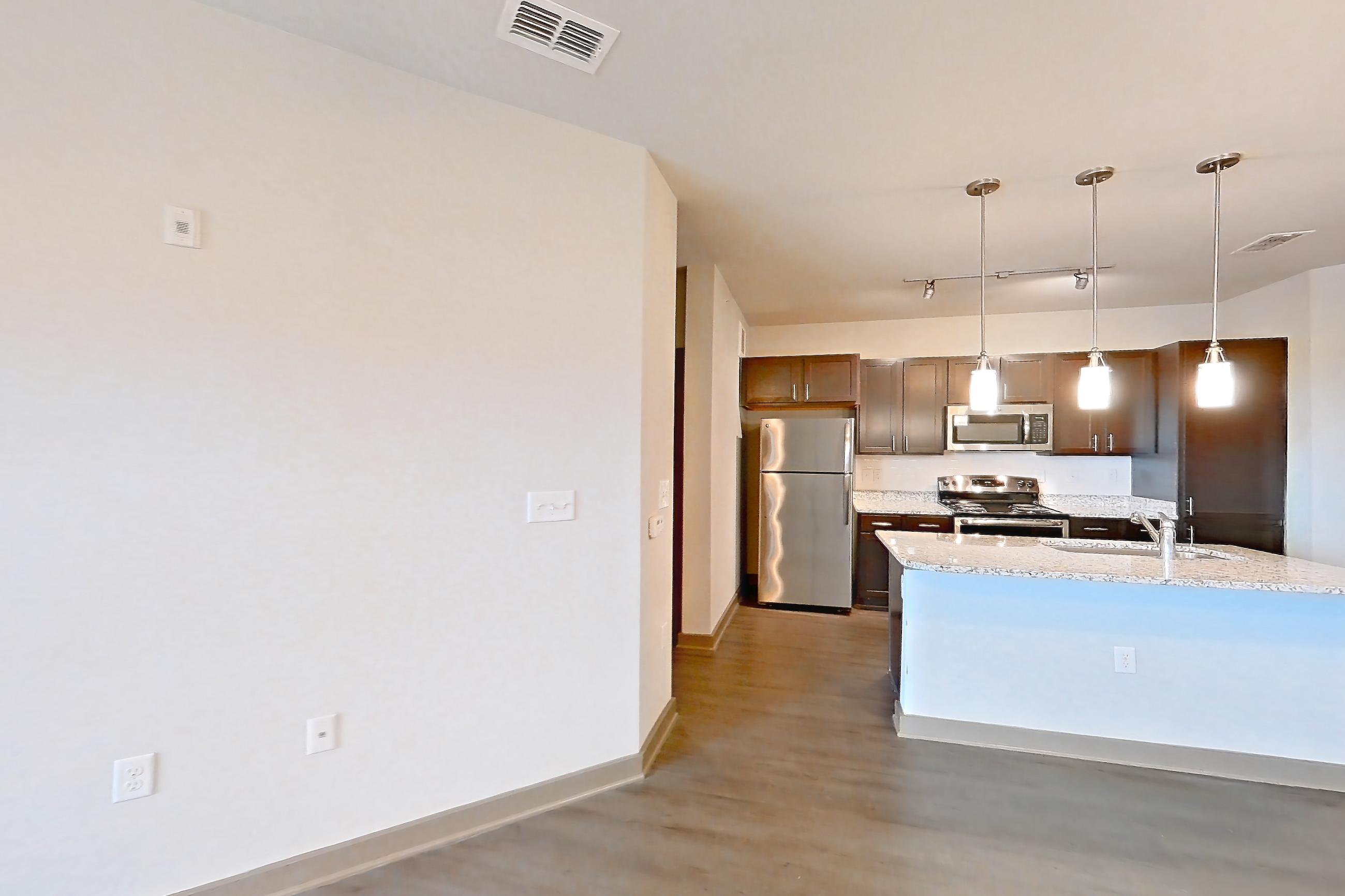 Living room in Apartment 902-307 at Park 9, 1D floor plan