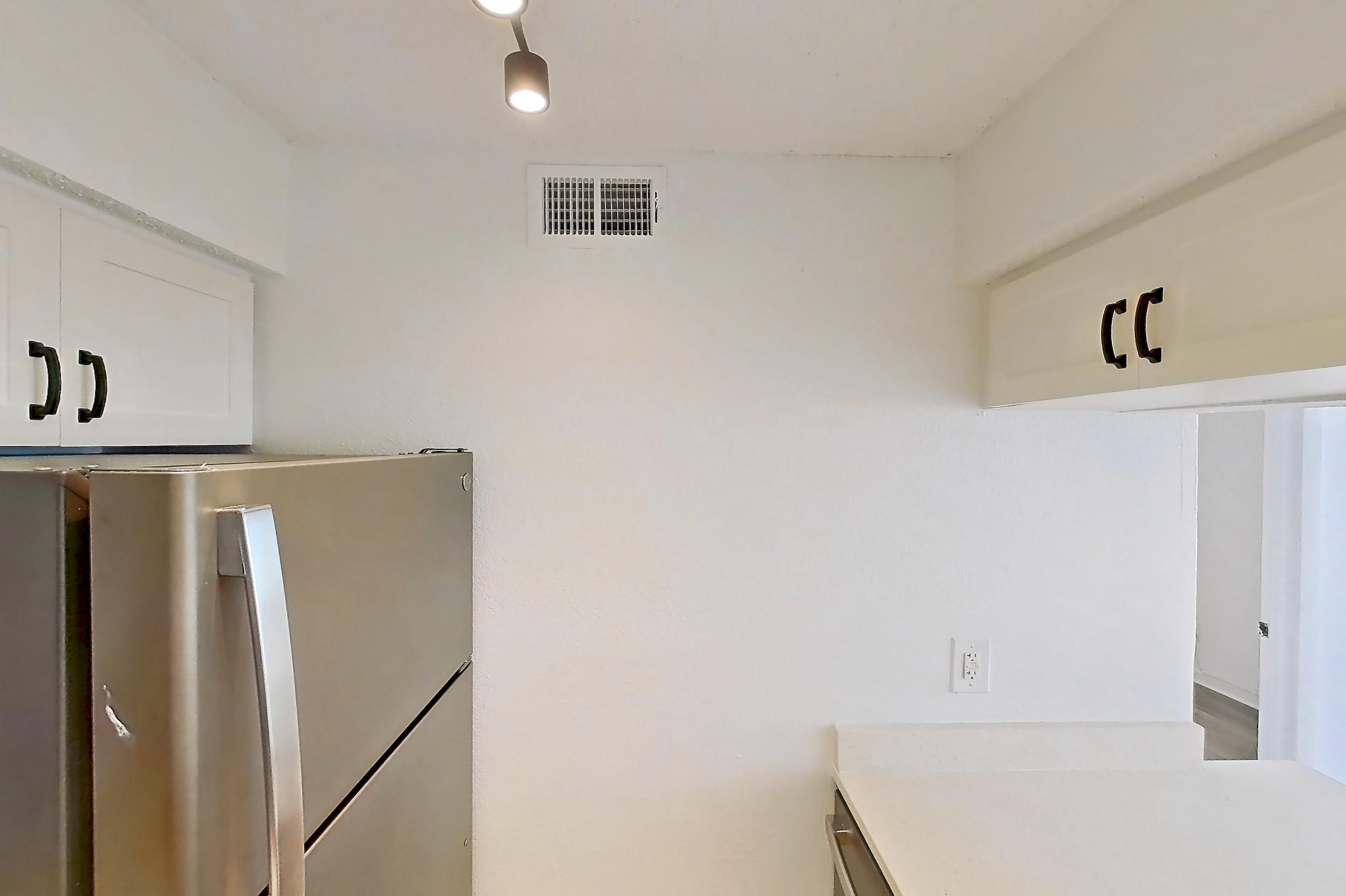 Kitchen in Apartment 19-105 at St. James Crossing, 1A floor plan