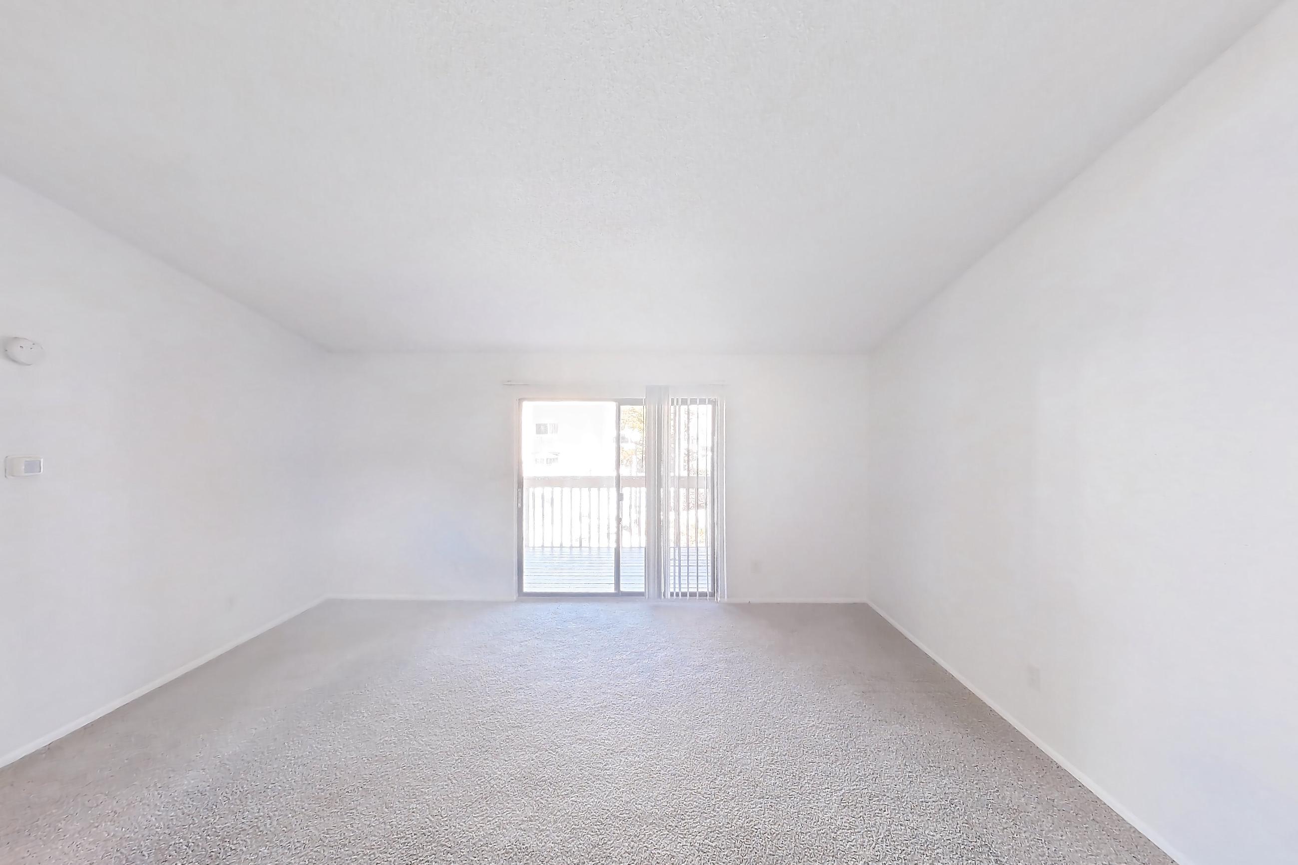 Dining room with electric range, oven/range, and white appliances, Apartment 09-204 at St. James Crossing