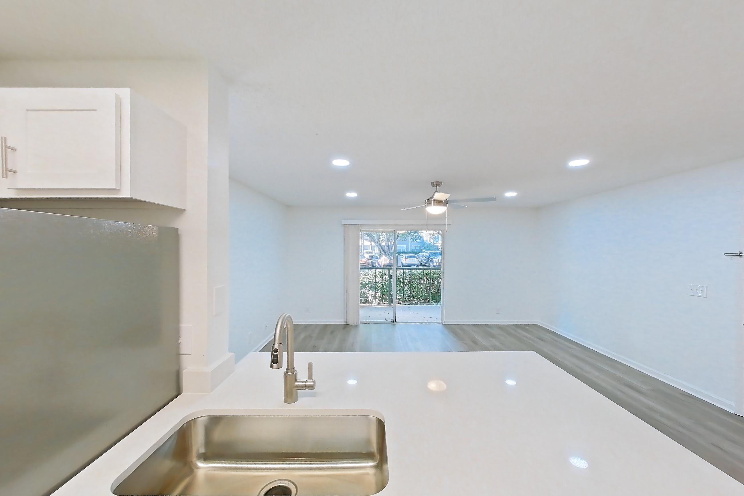 Kitchen in Apartment 1312 at Turtle Cove, 1B floor plan
