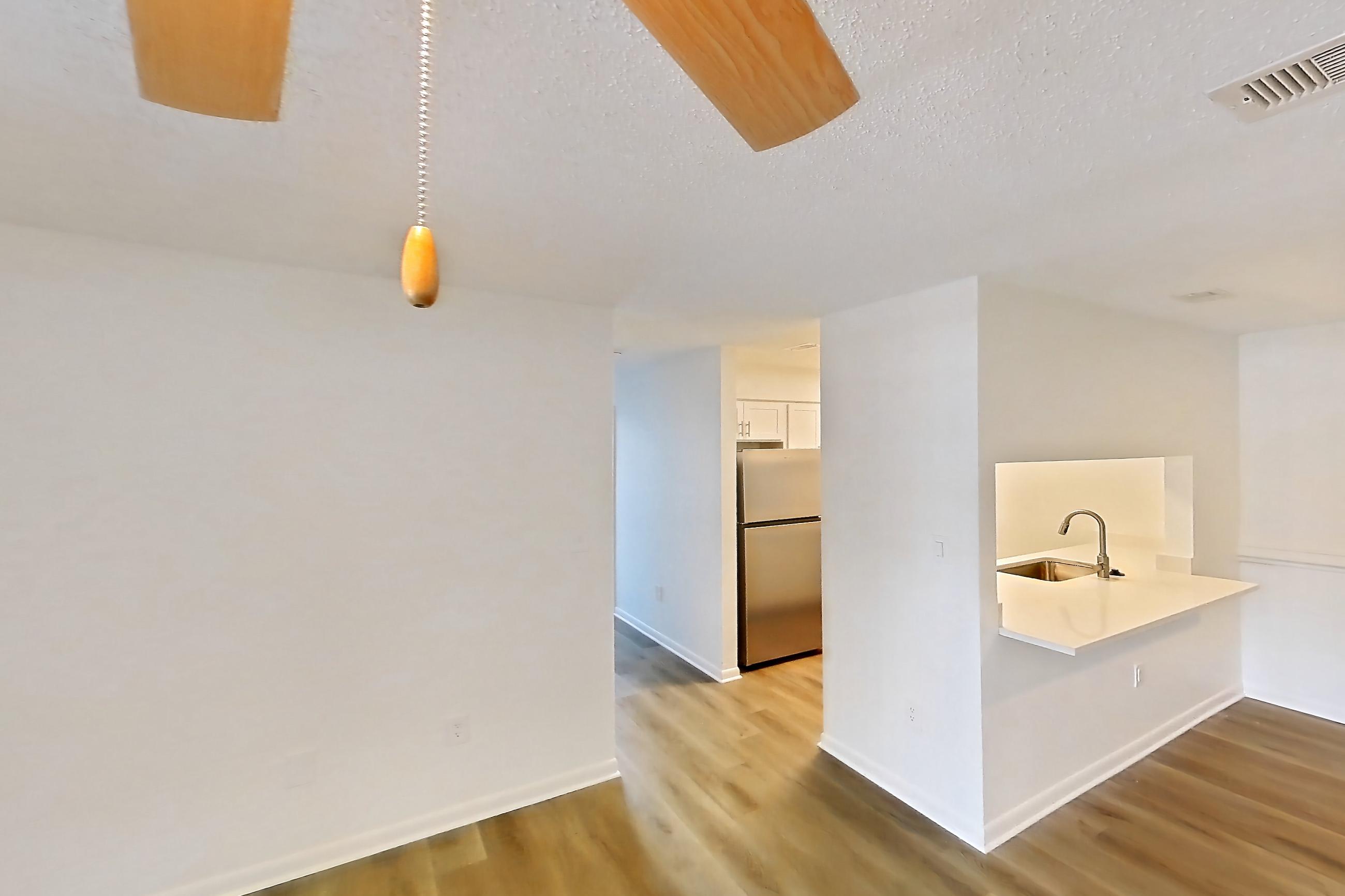 Living room in Apartment 321 at South Pointe, 2C floor plan