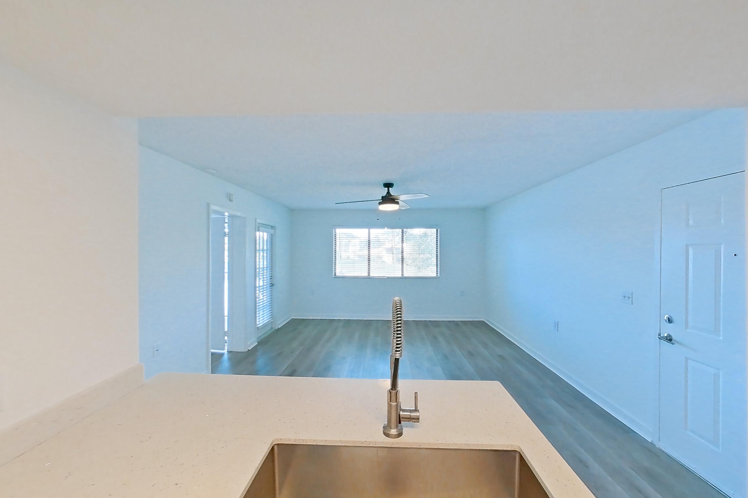 Kitchen in Apartment 01-027 at The Reserve at Ashley Lake, 1A floor plan