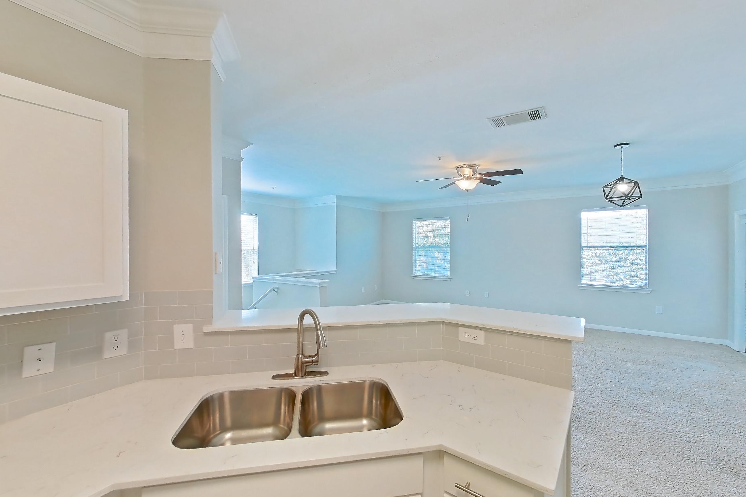 Kitchen in a 2B floor plan apartment, representative of Apartment 2-19107 at The Villas at Shadow Creek