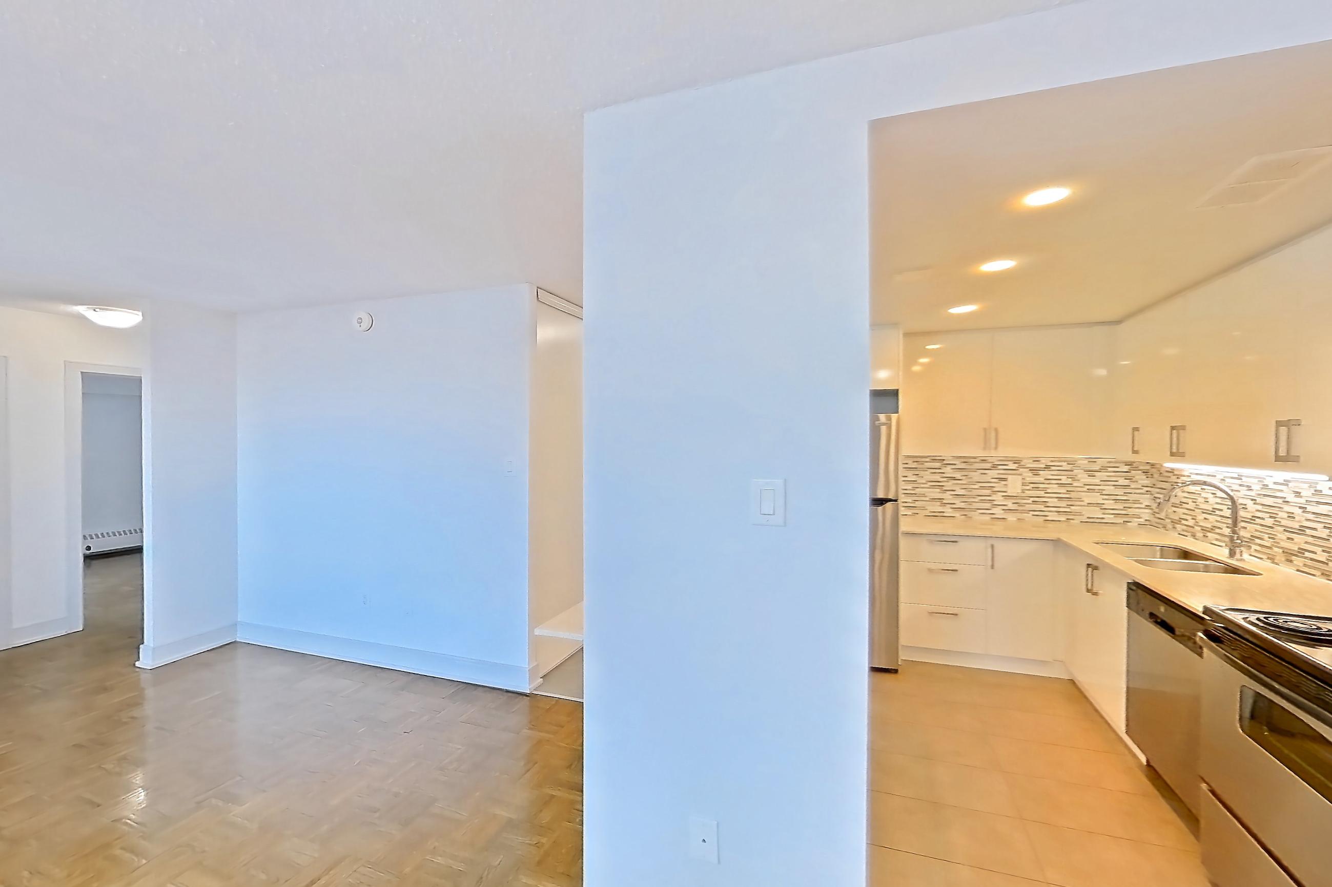 Living room in Apartment 2209 at 77 Davisville, 2A floor plan