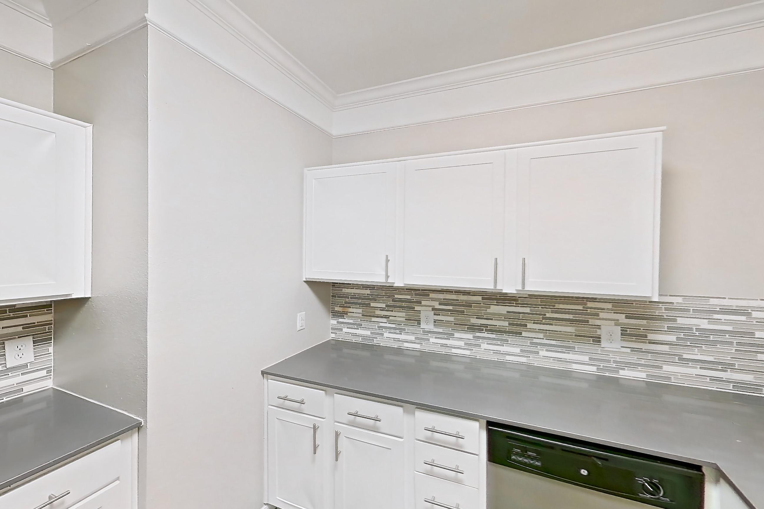 Kitchen in a 3A floor plan apartment, representative of Apartment 1-01201 at The Villas at Shadow Creek