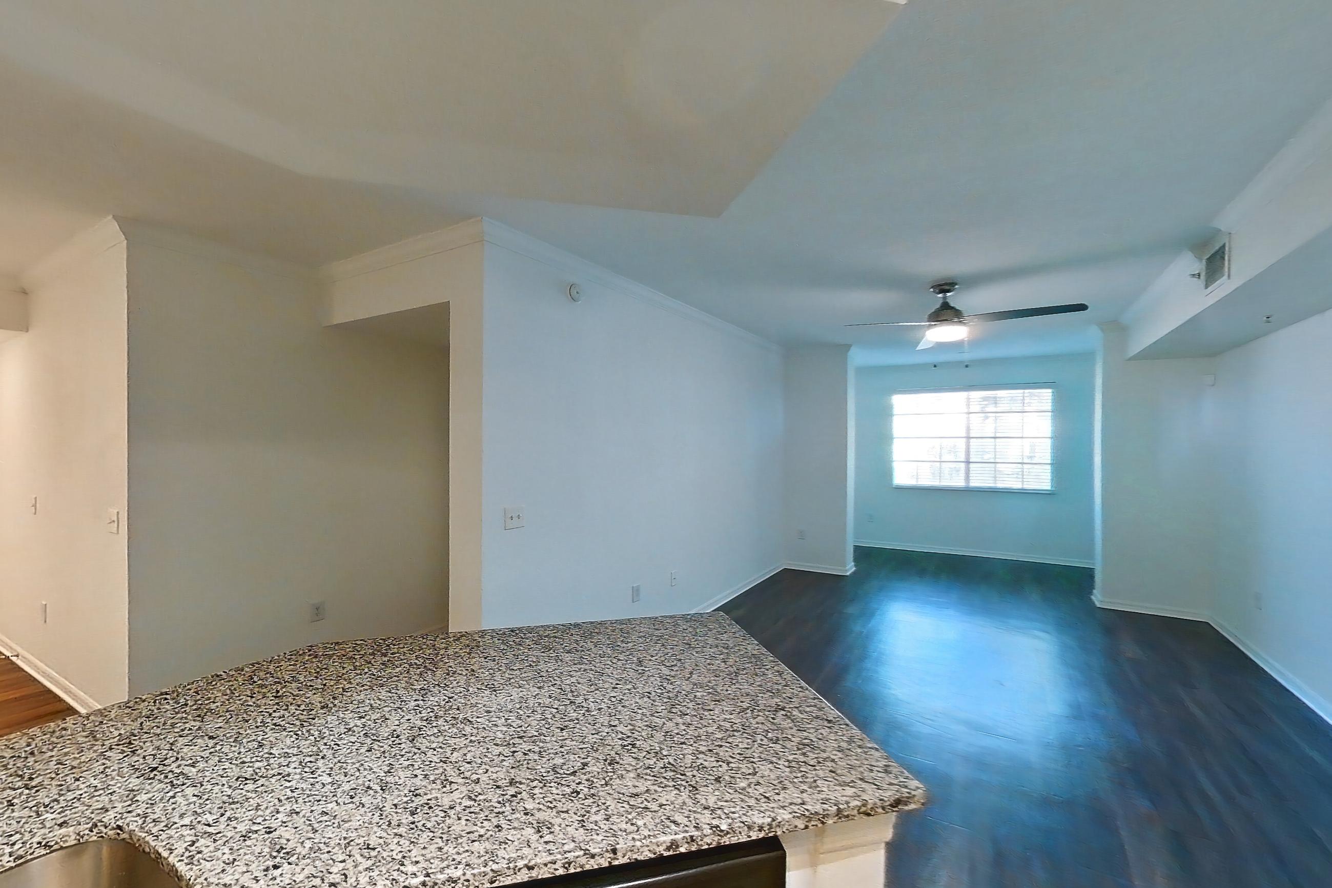 Kitchen in Apartment 01-105 at Solano at Miramar, 1A floor plan