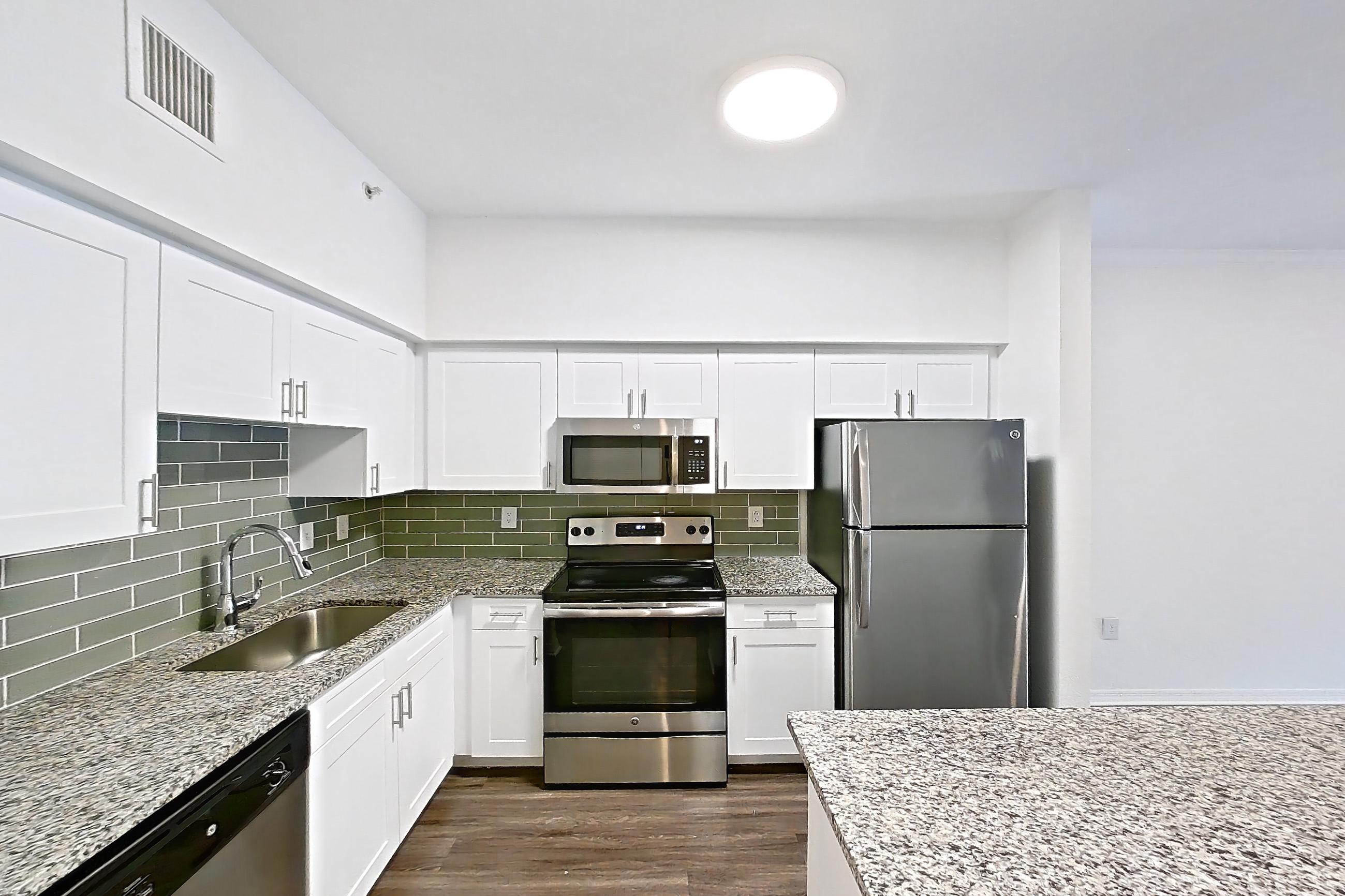 Kitchen entryway in Apartment 12-102 at Solano at Miramar, 1B floor plan