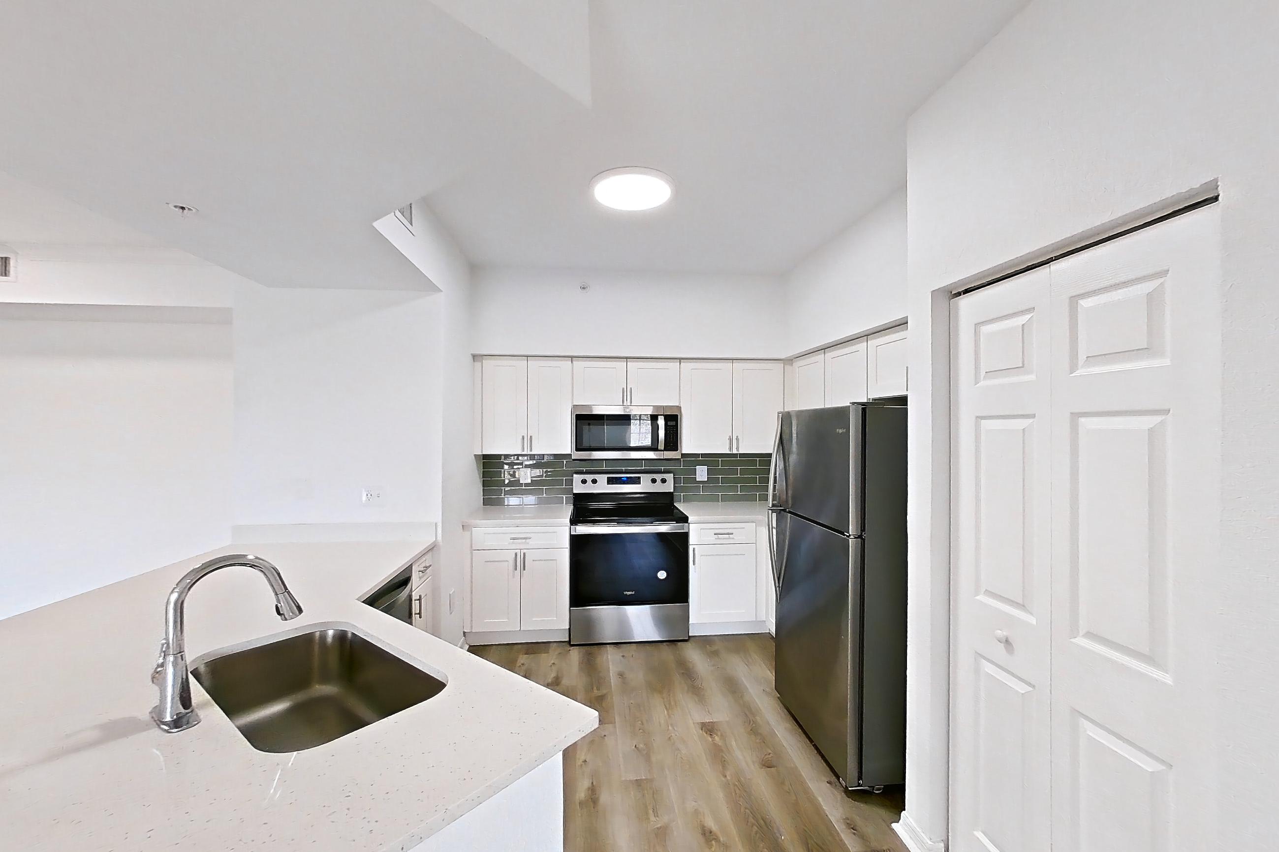 Kitchen entryway, Apartment 03-307 at Solano at Miramar