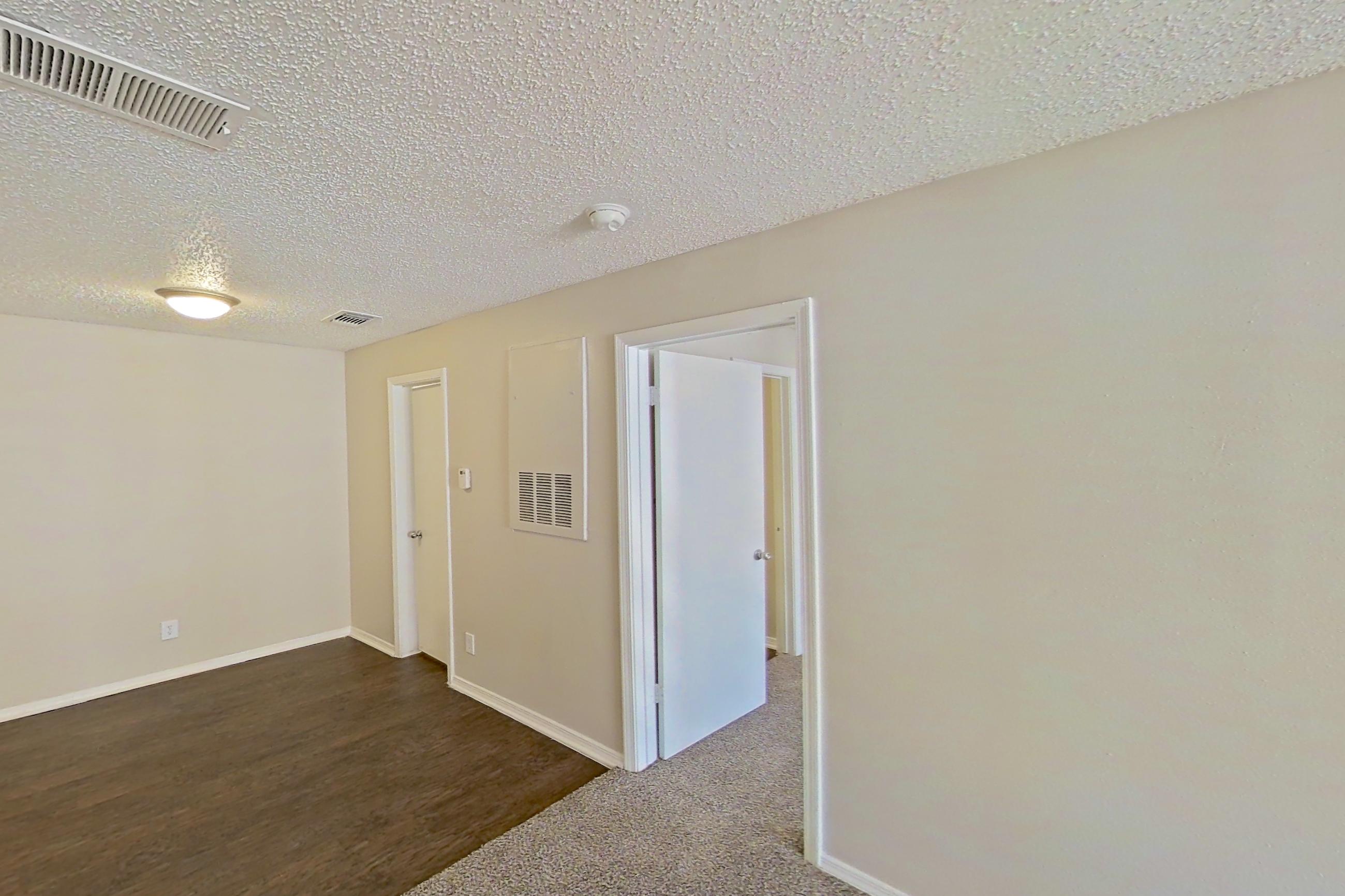 Living room in Apartment 2023 at Arbor Creek, A5 floor plan
