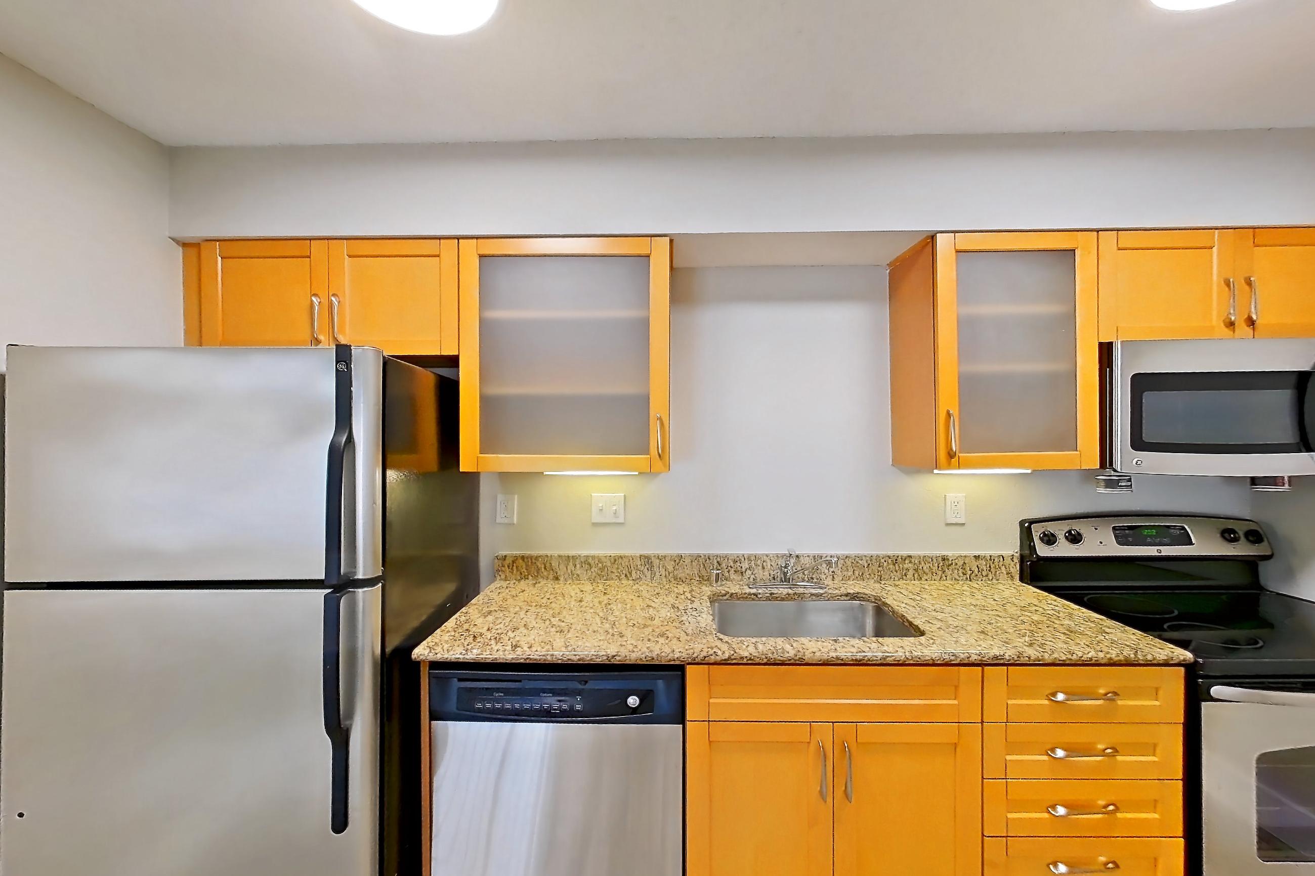 Kitchen in Apartment 224 at Pelican Lake, S3 Upgrade floor plan