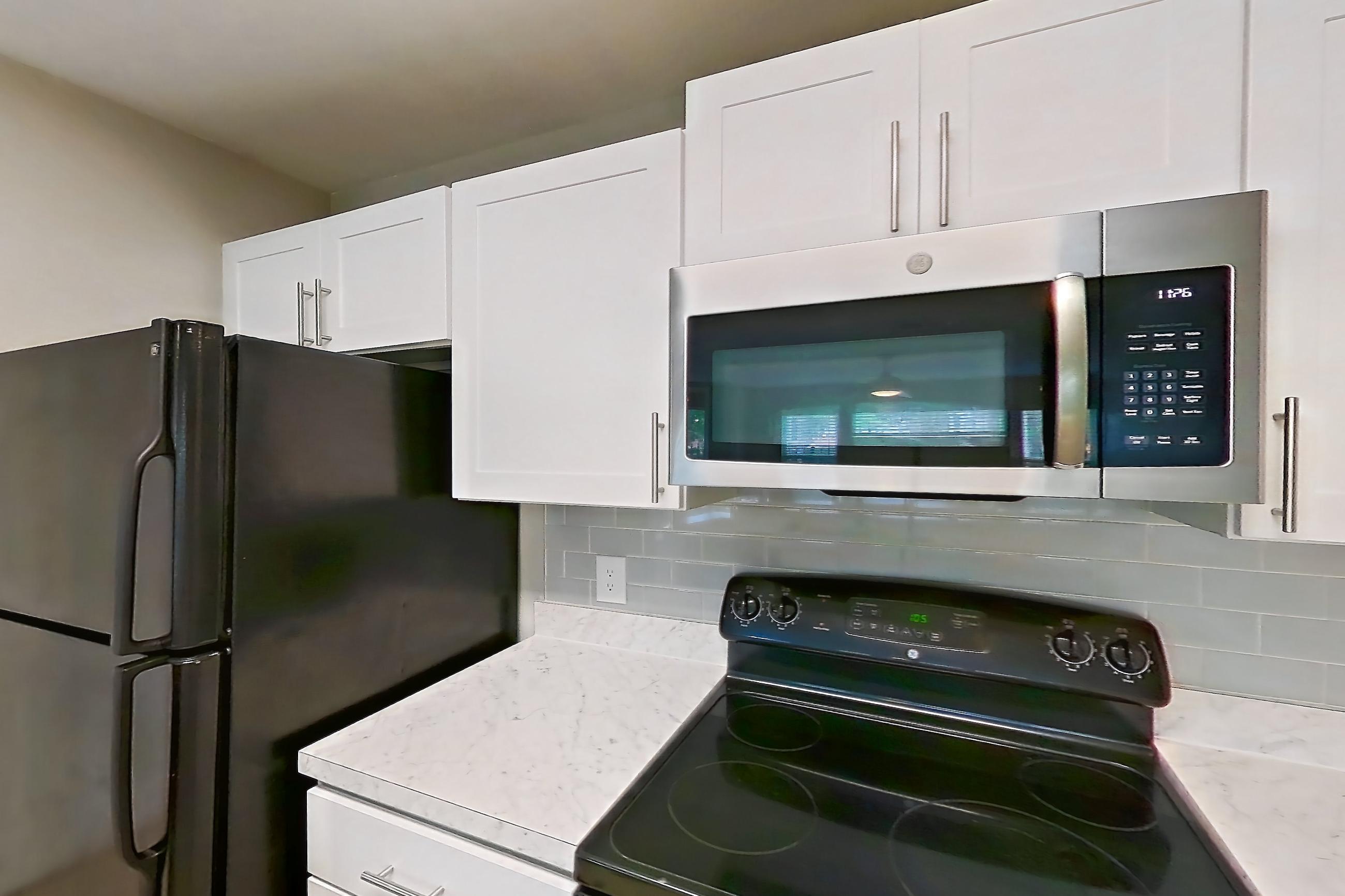 Kitchen in Apartment 01-102 at Boot Ranch, A3 Traditional floor plan