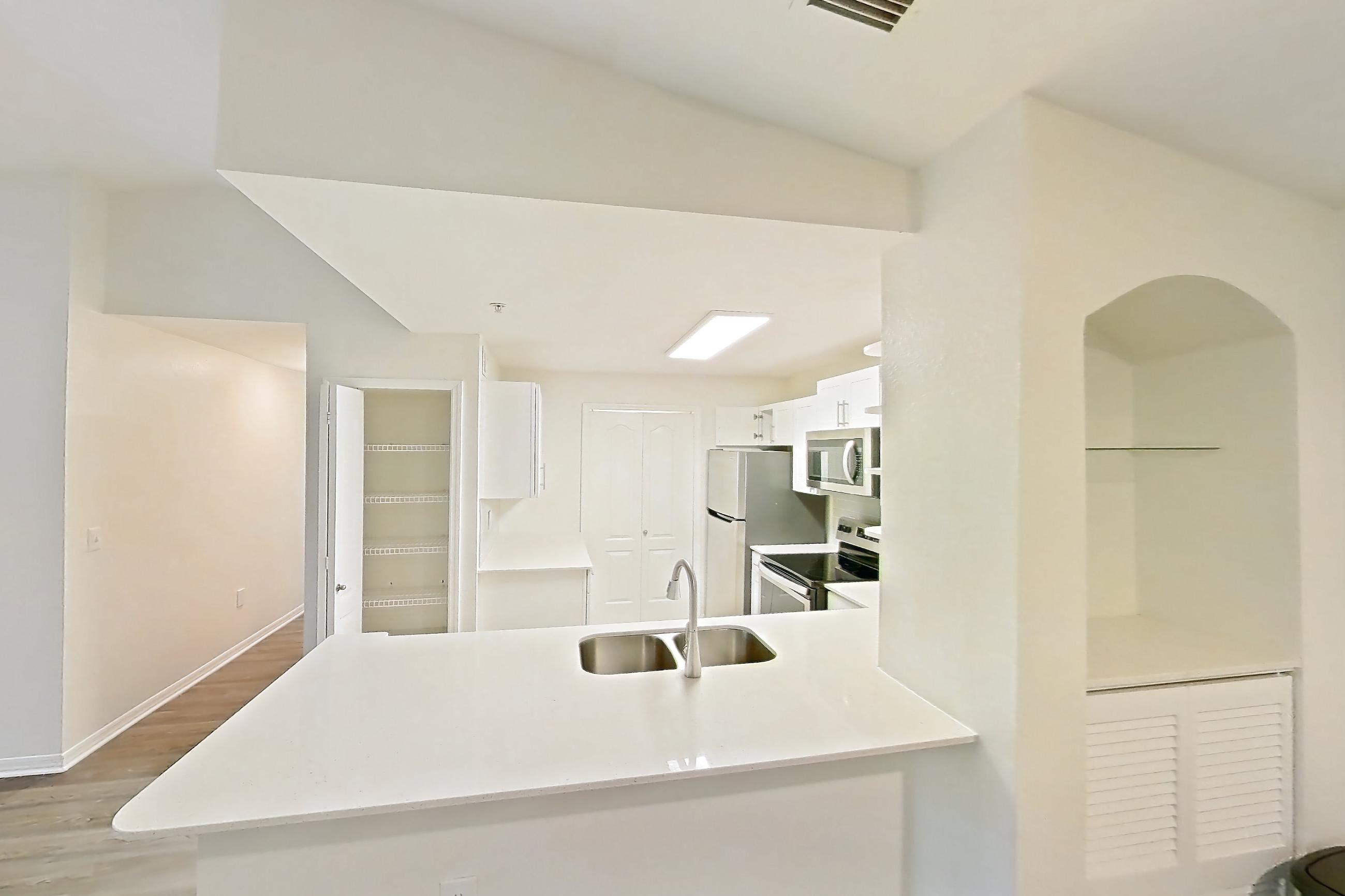 Living space in Apartment 16-305 at Boot Ranch, C1 Upgraded floor plan