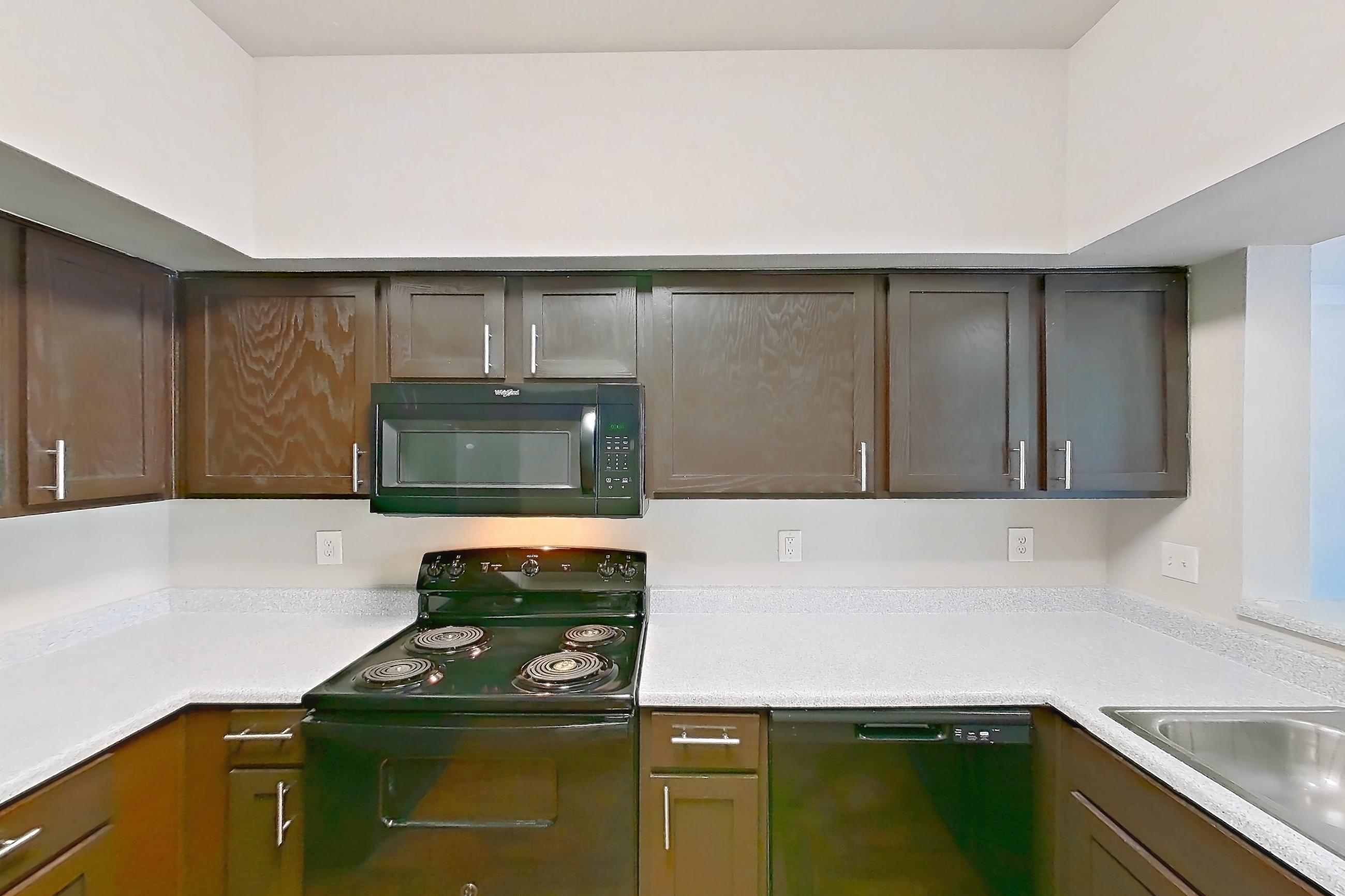 Kitchen in a 2 Bedroom - 2 Bath floor plan unit, representative of Unit 1204 at Champions Park