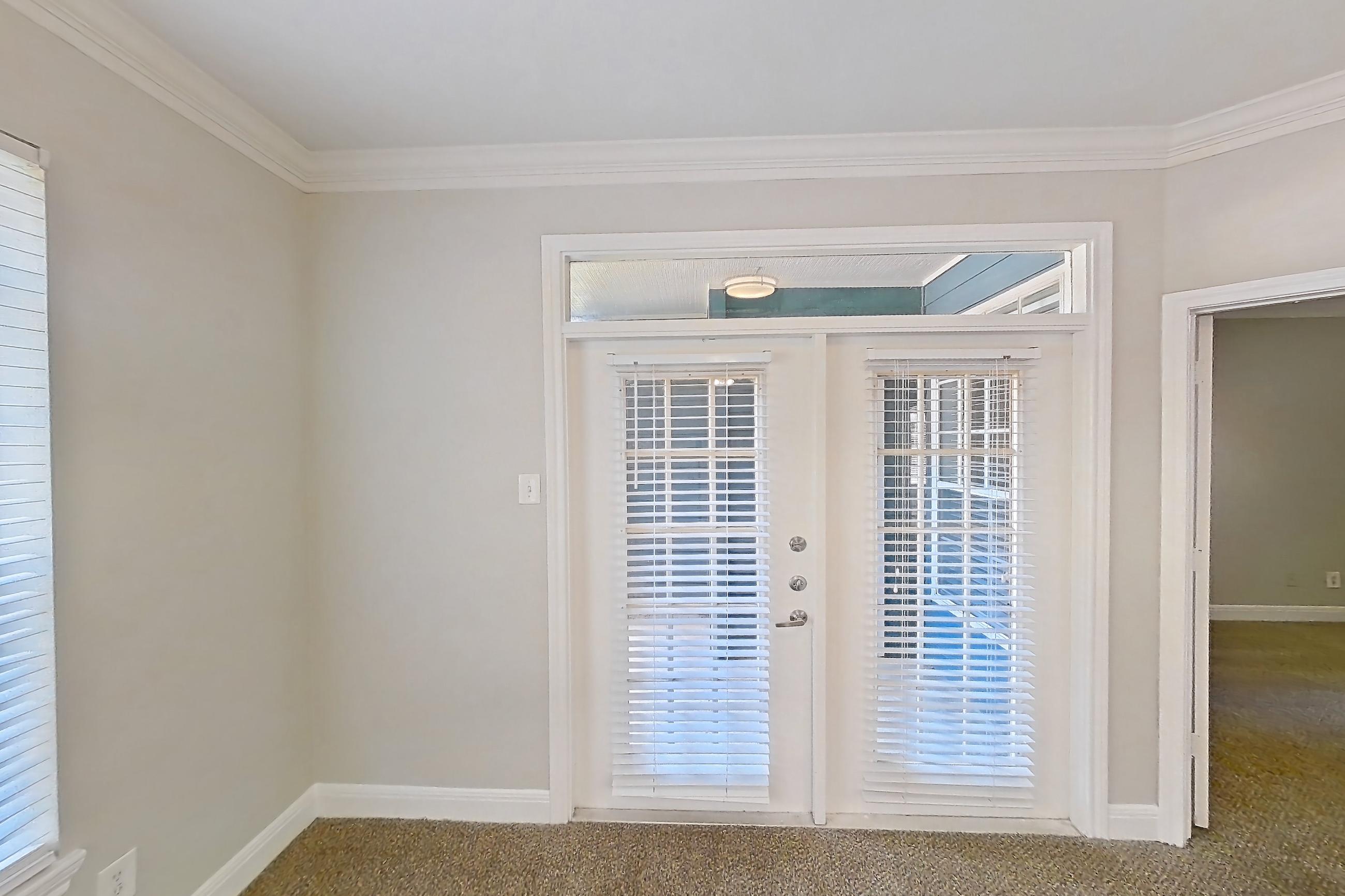 Living space in a 2 Bedroom - 2 Bath floor plan unit, representative of Unit 1204 at Champions Park