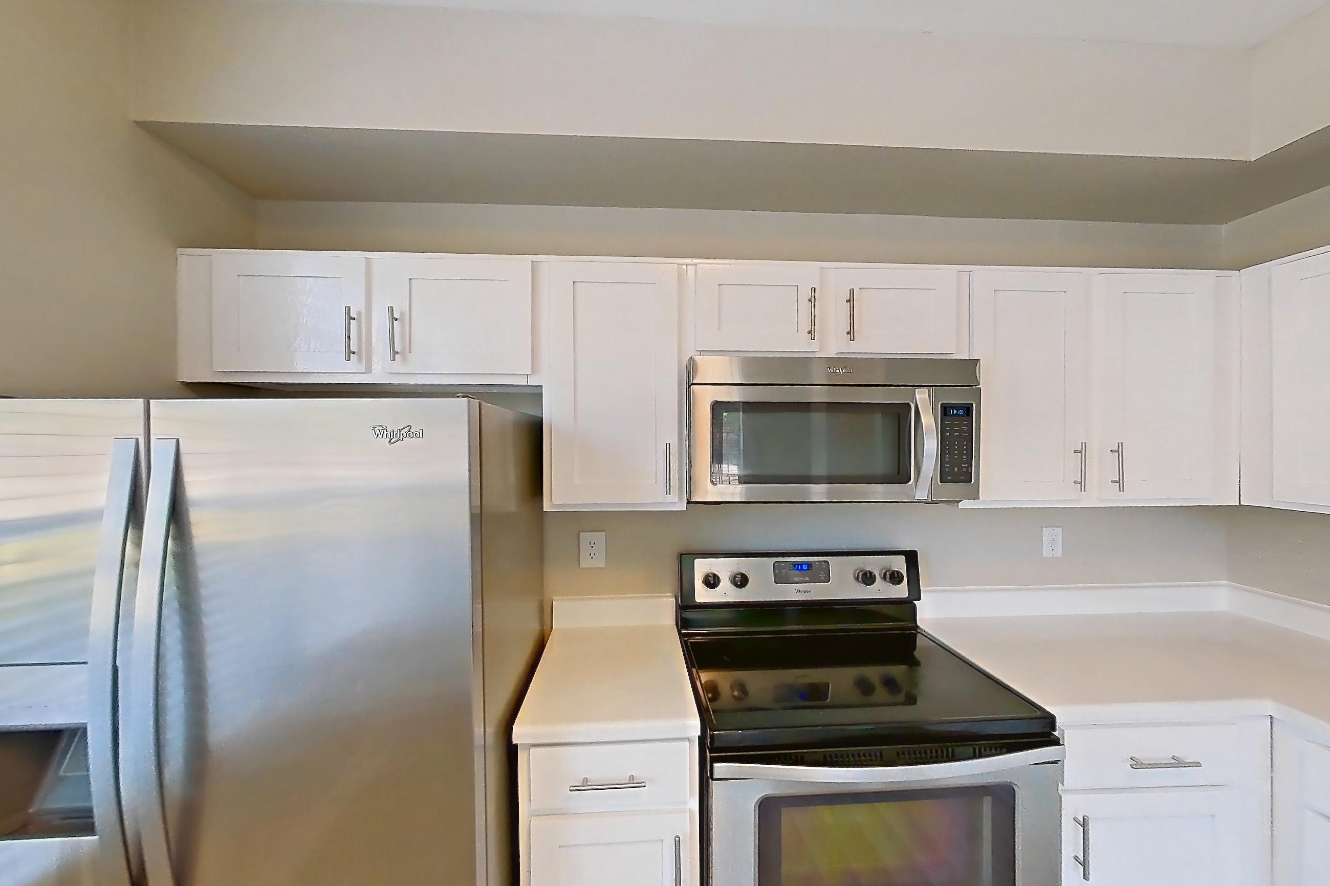 Kitchen in a B2 floor plan apartment, representative of Apartment 403 at Champions Centre