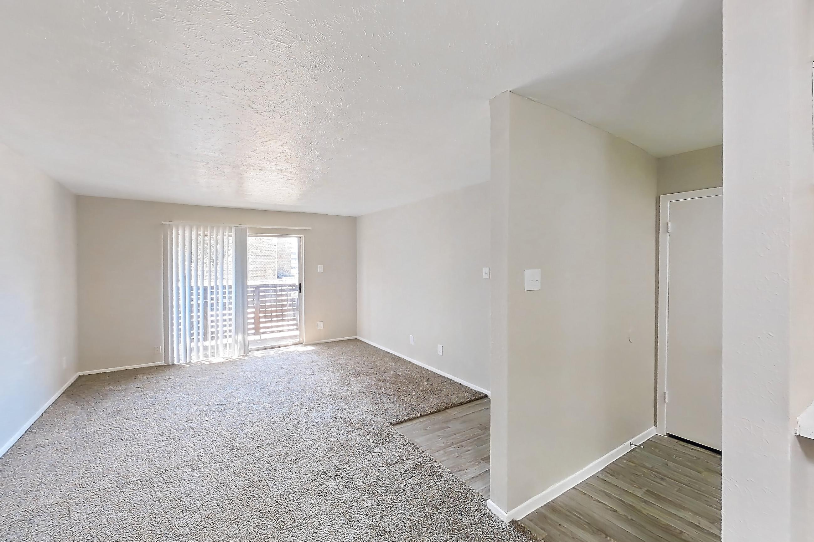 Dining room with electric range, oven/range, refrigerator, and white appliances, Apartment 825 at Westgate