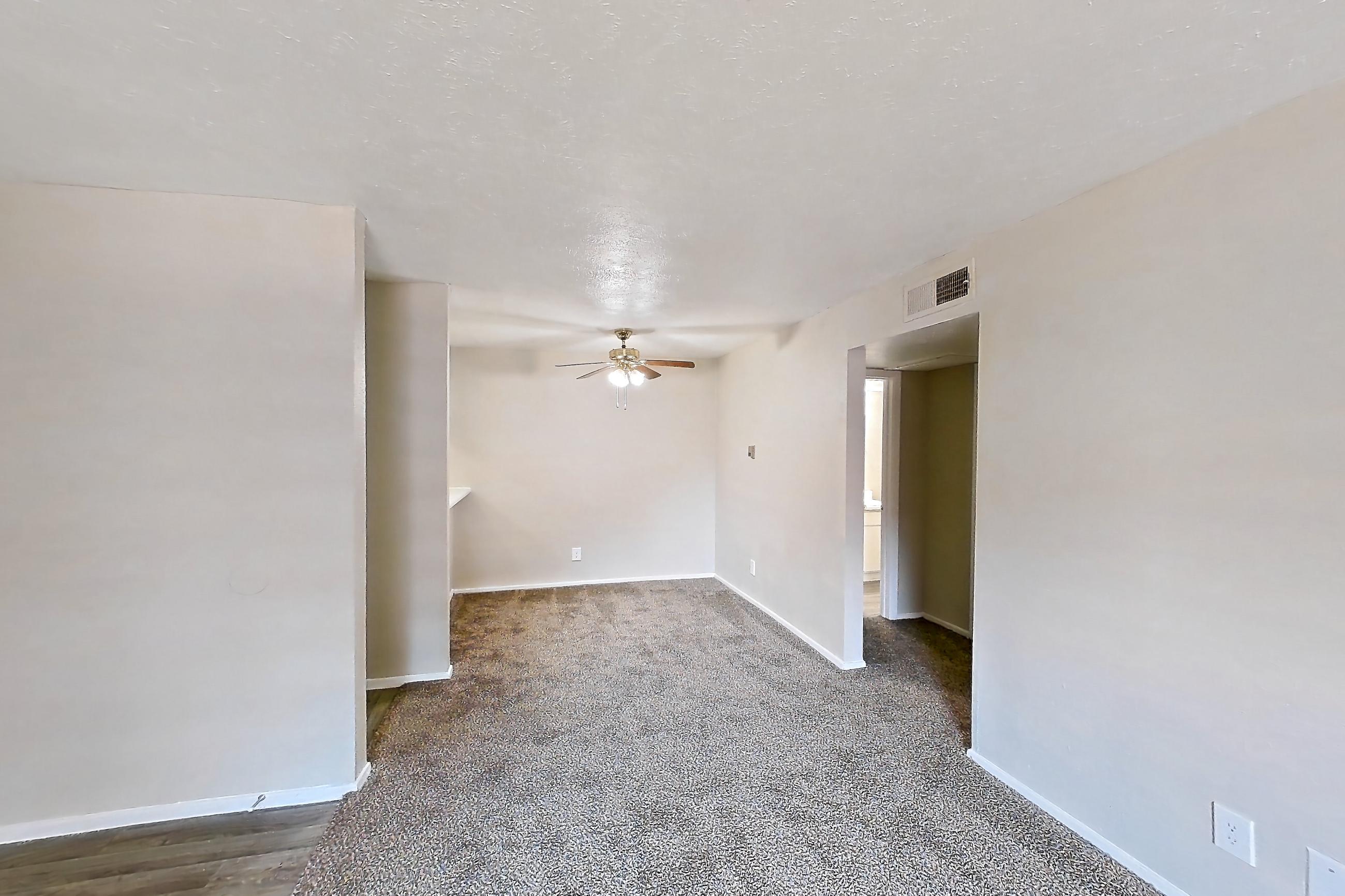 Living room, Apartment 825 at Westgate