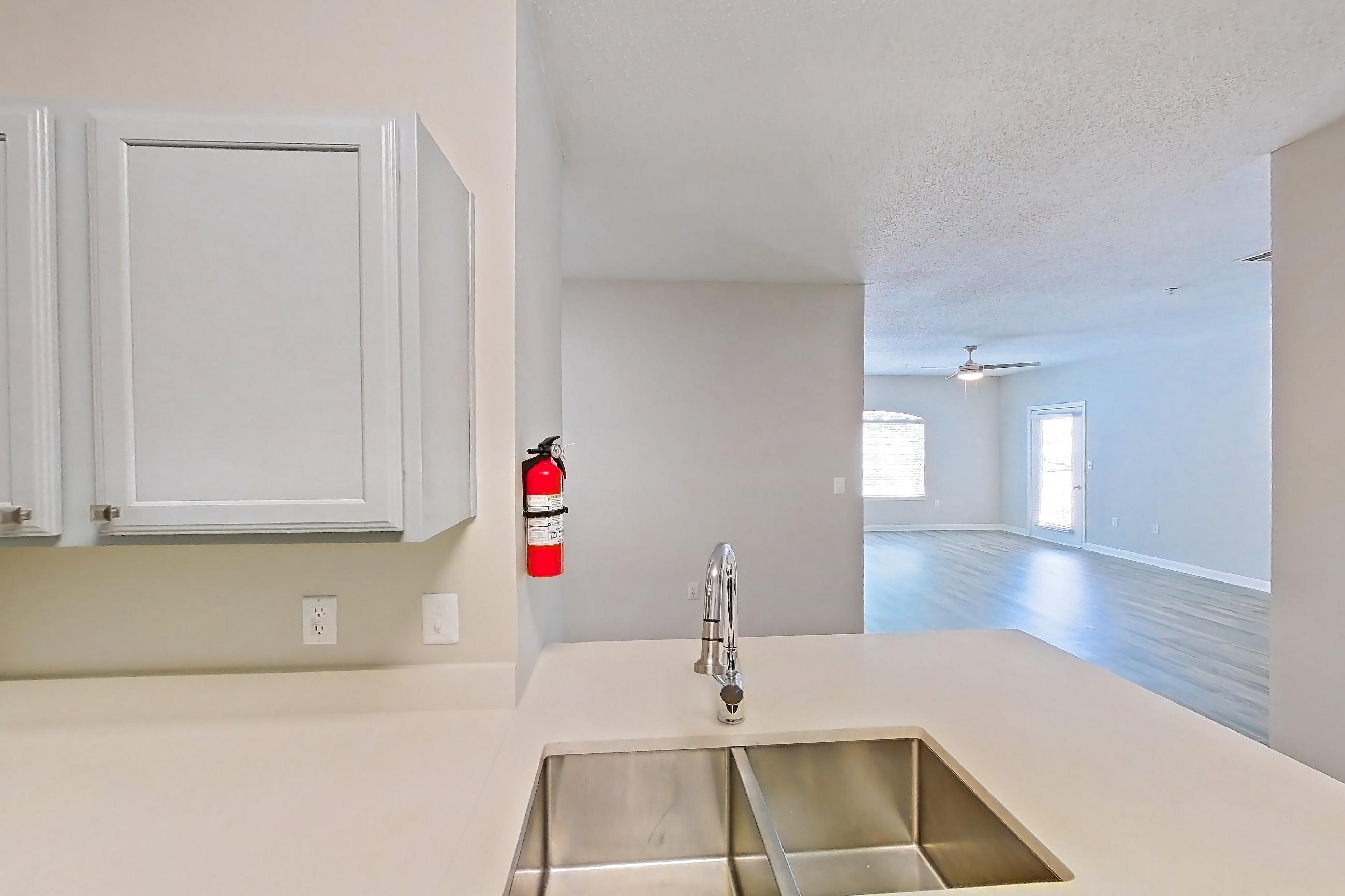 Kitchen in a Belmont (1,282 sq ft) floor plan apartment, representative of Apartment 404 at Grand Palms