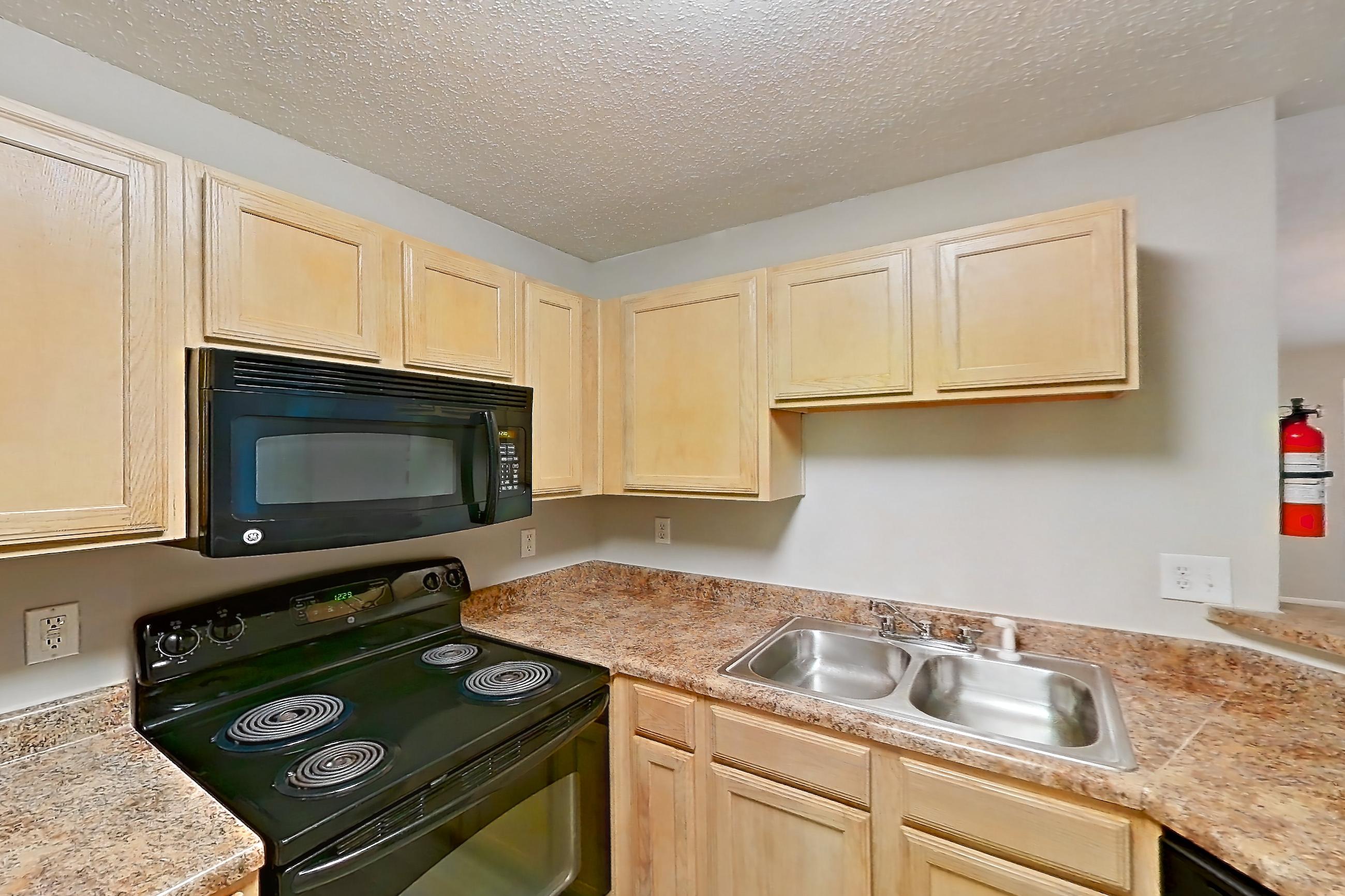 Kitchen in a Chelsea floor plan apartment, representative of Apartment 721 at Grand Palms
